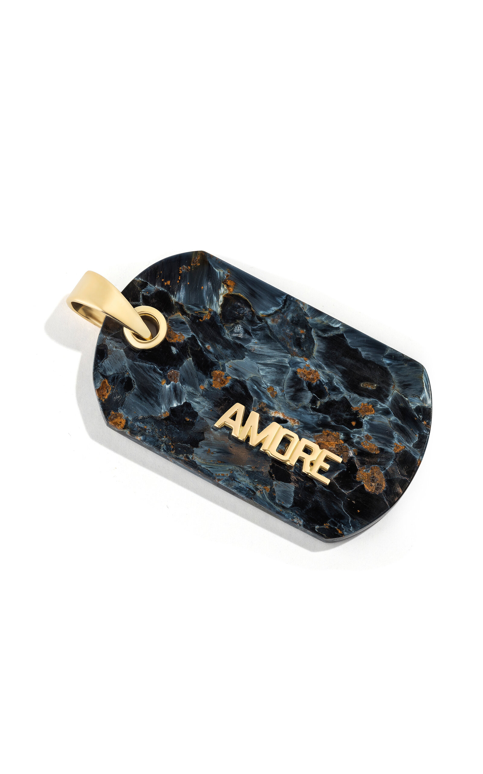 Renato Cipullo Cartellino 18k Yellow Gold Pietersite Pendant