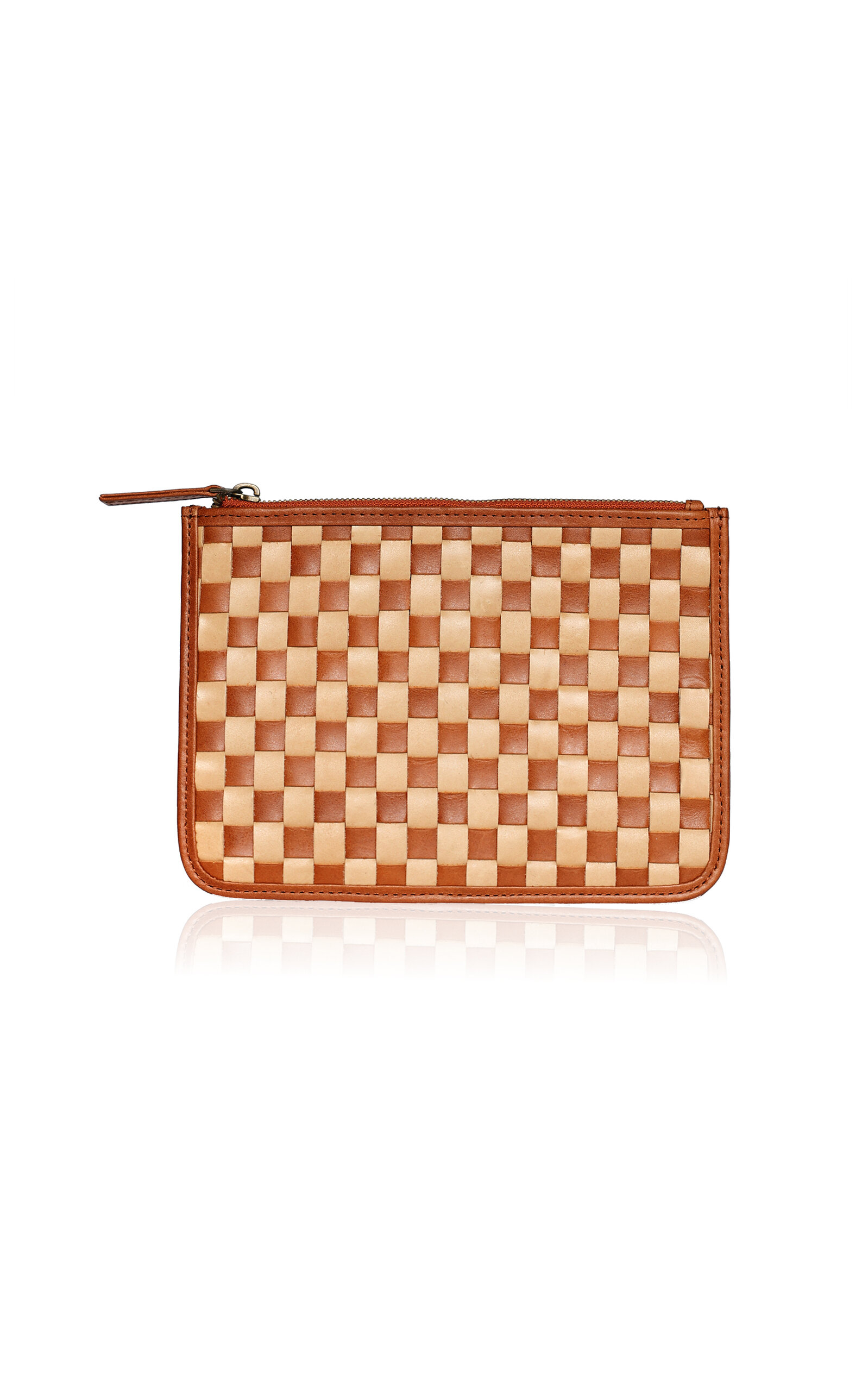 Mara Woven Leather Pouch