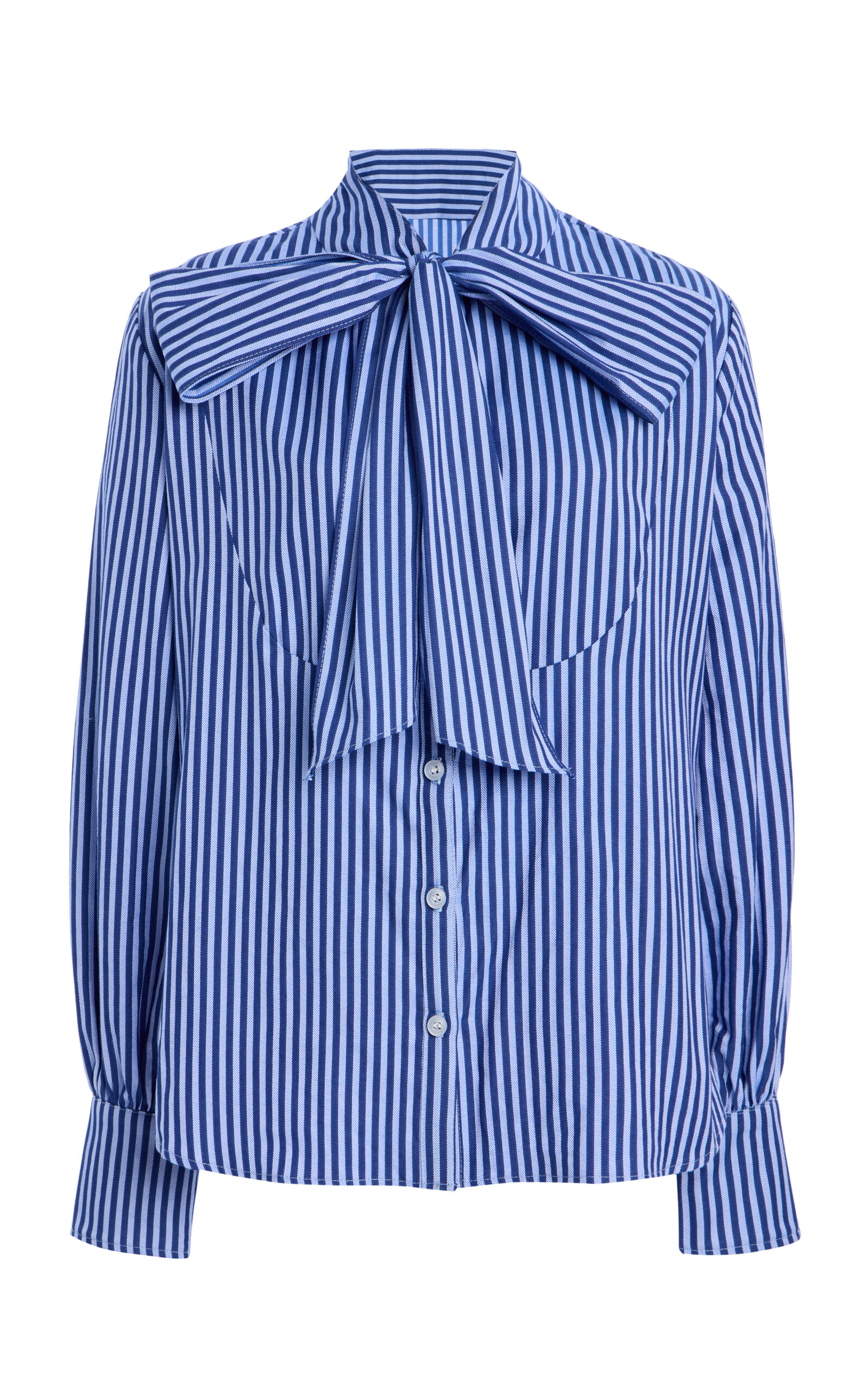 House of Aama Bow-Detailed Cotton Shirt