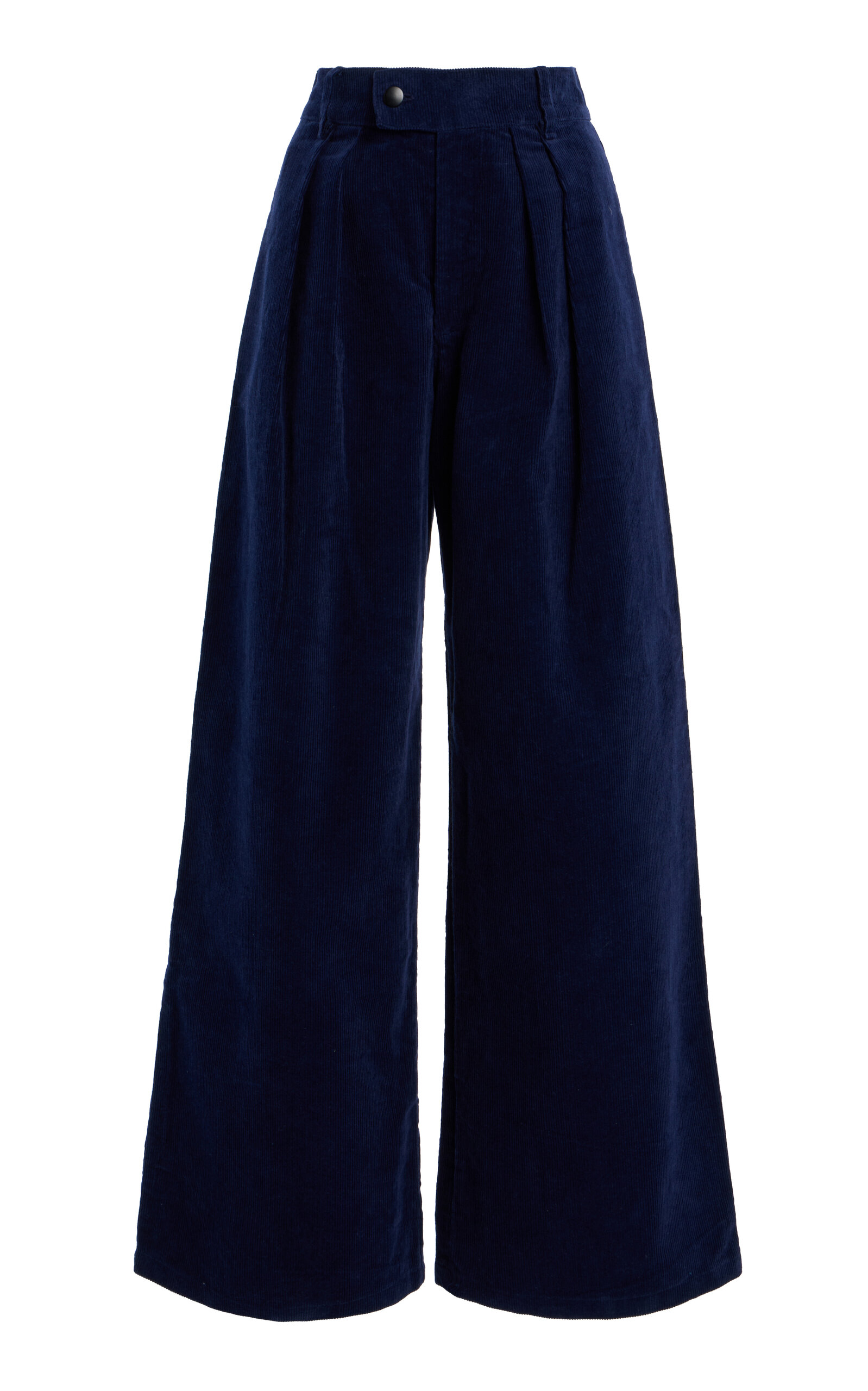 Cotton Corduroy Wide-Leg Pants
