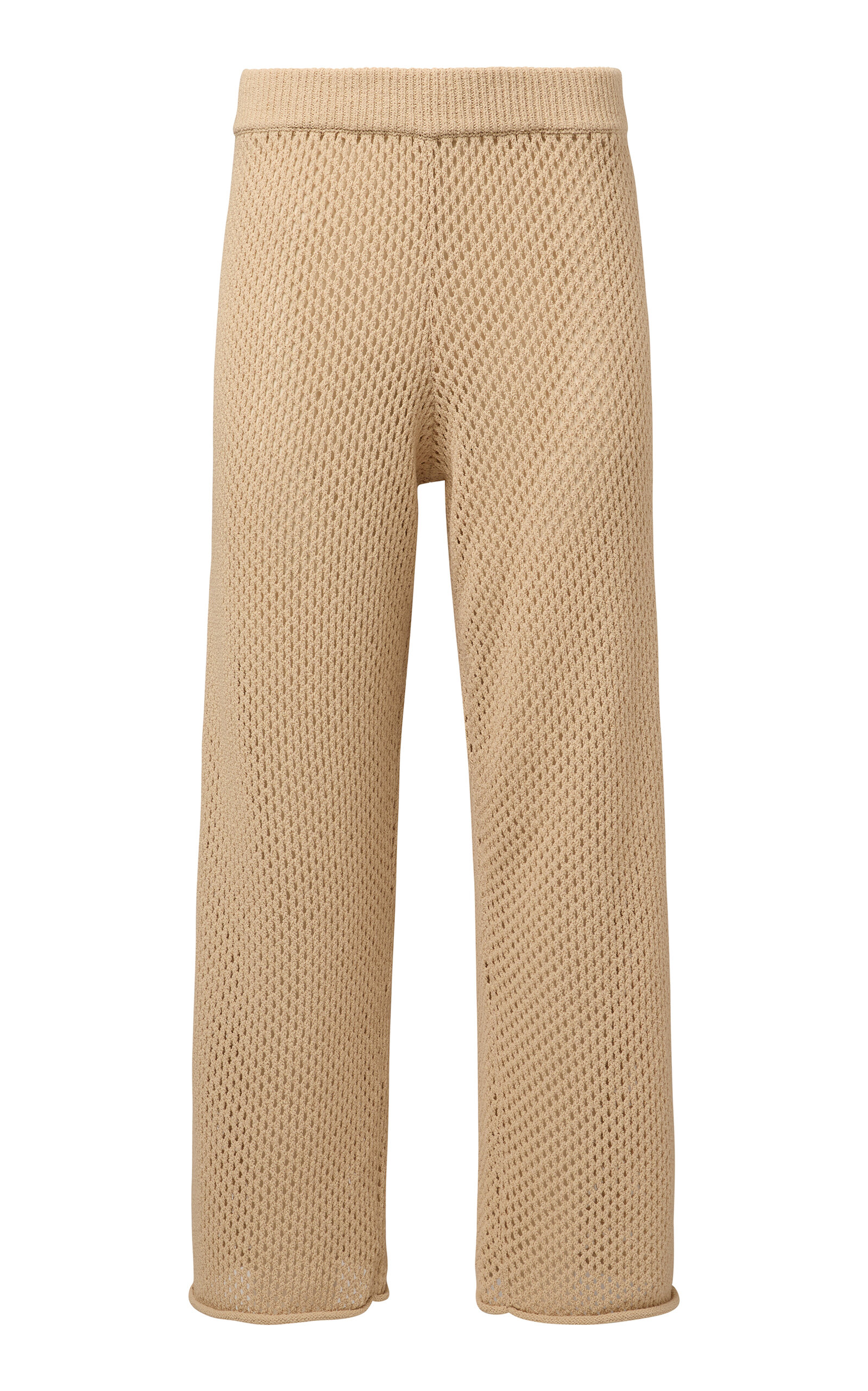 Crochet-Knit Wide Leg Pants