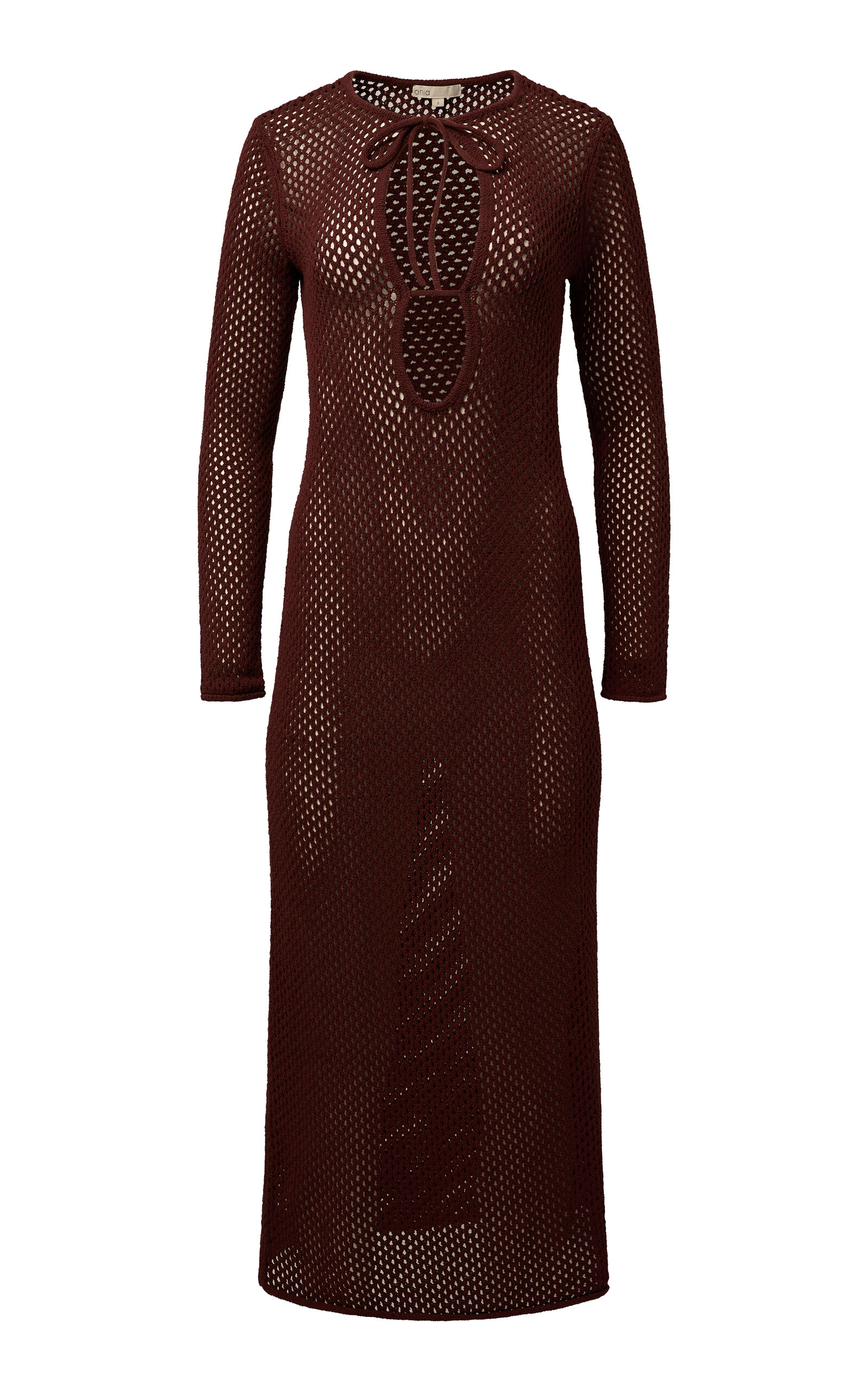 Onia Crochet-Knit Cutout Maxi Dress