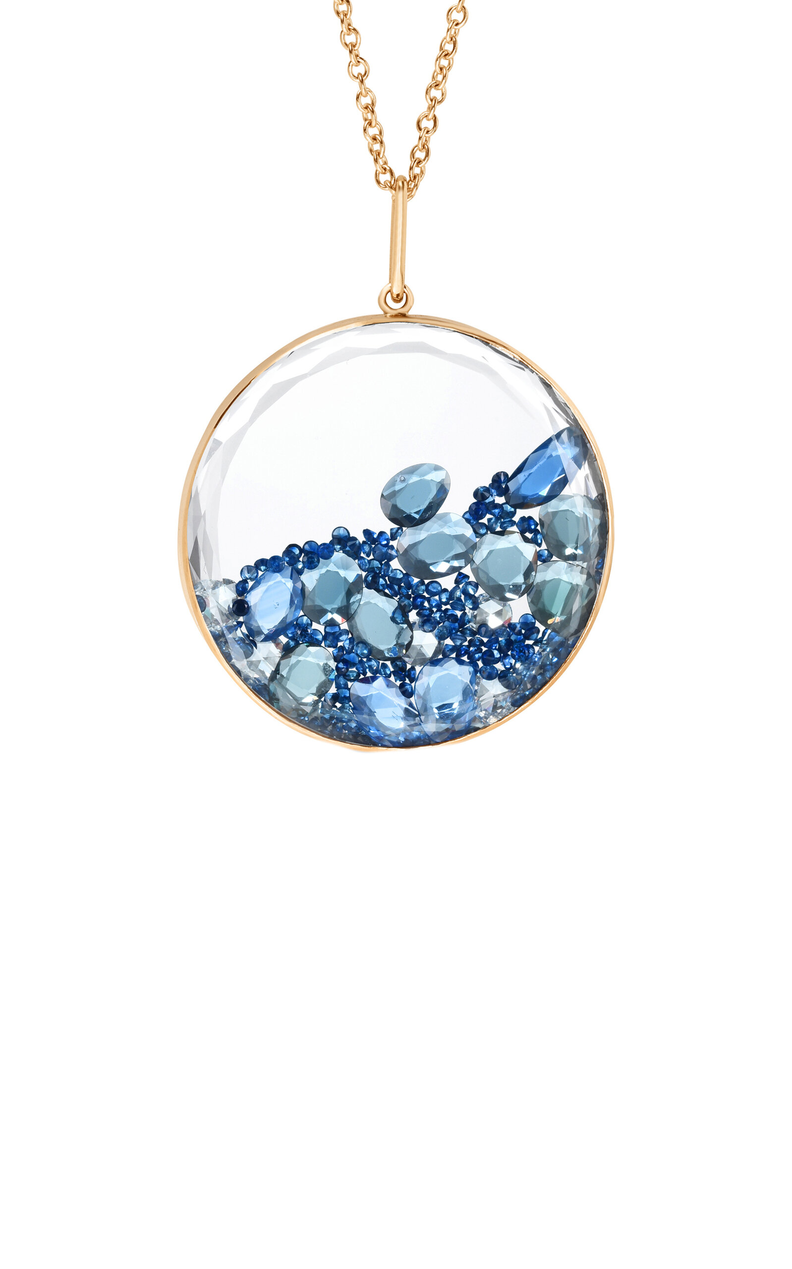 Ten Ten 18K Yellow Gold Sapphire Shaker Necklace
