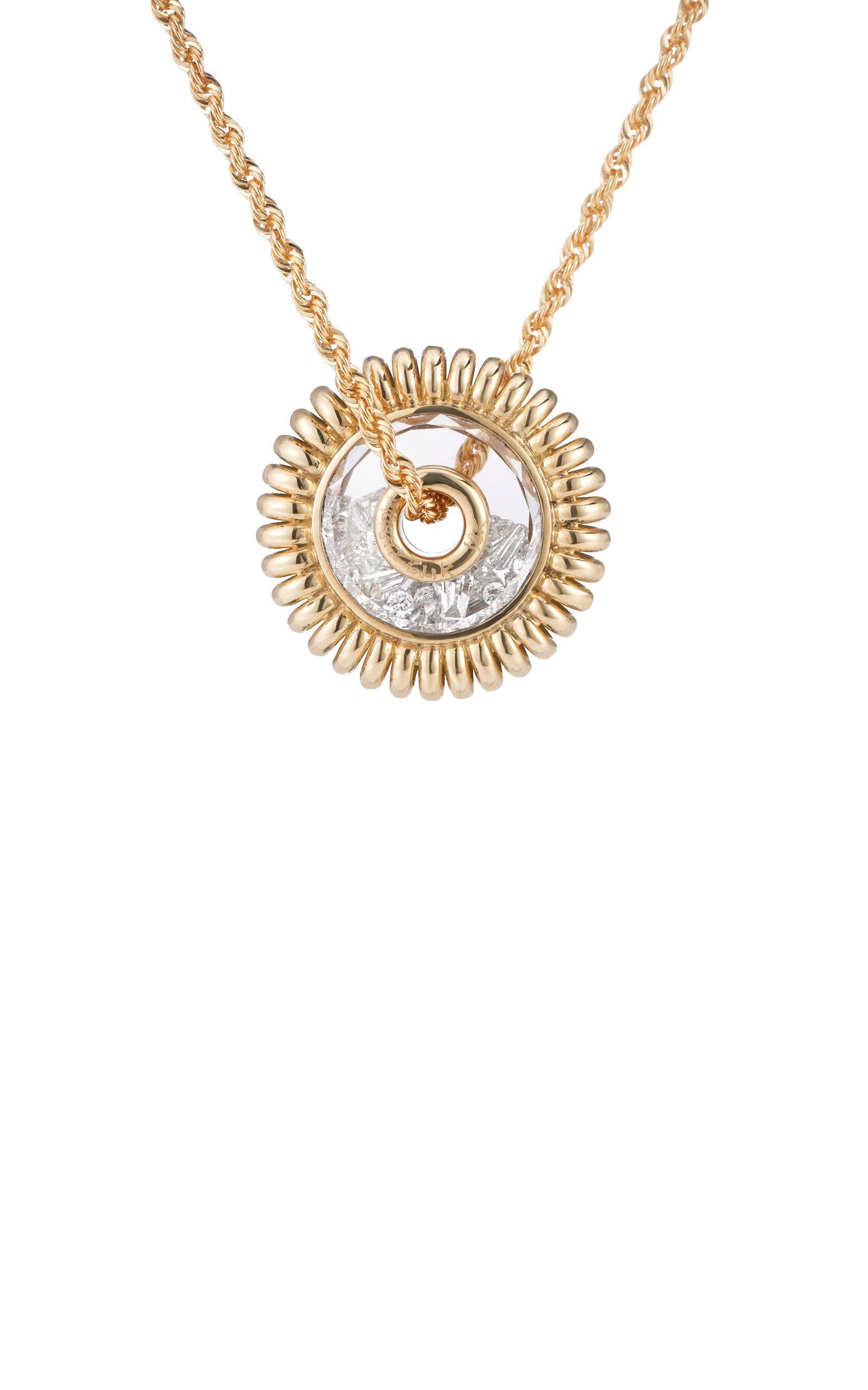 Mola 18K Yellow Gold Diamond Shaker Necklace