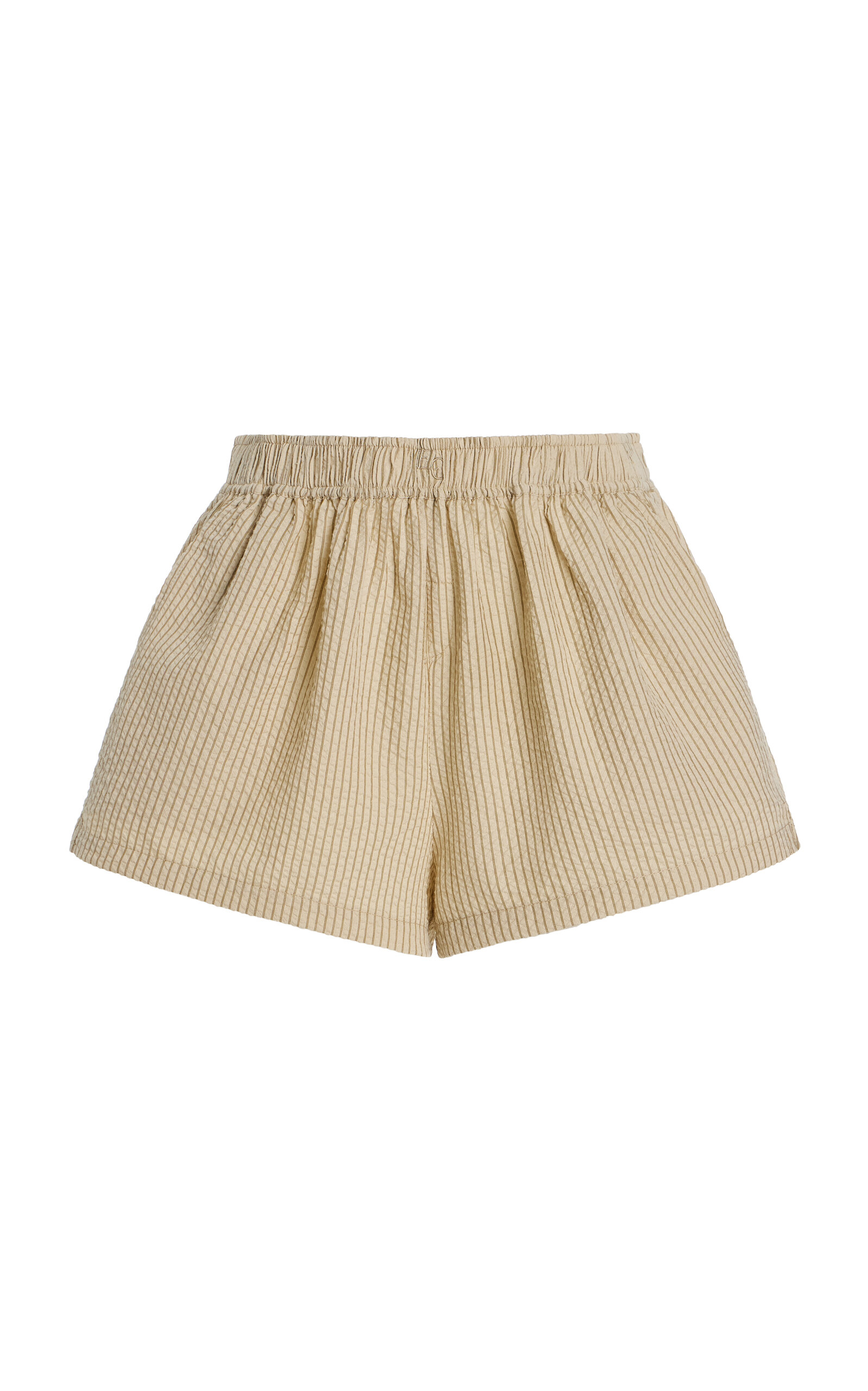 ELCE Exclusive Sidney Striped Cotton-Blend Seersucker Shorts - Women's Clothing