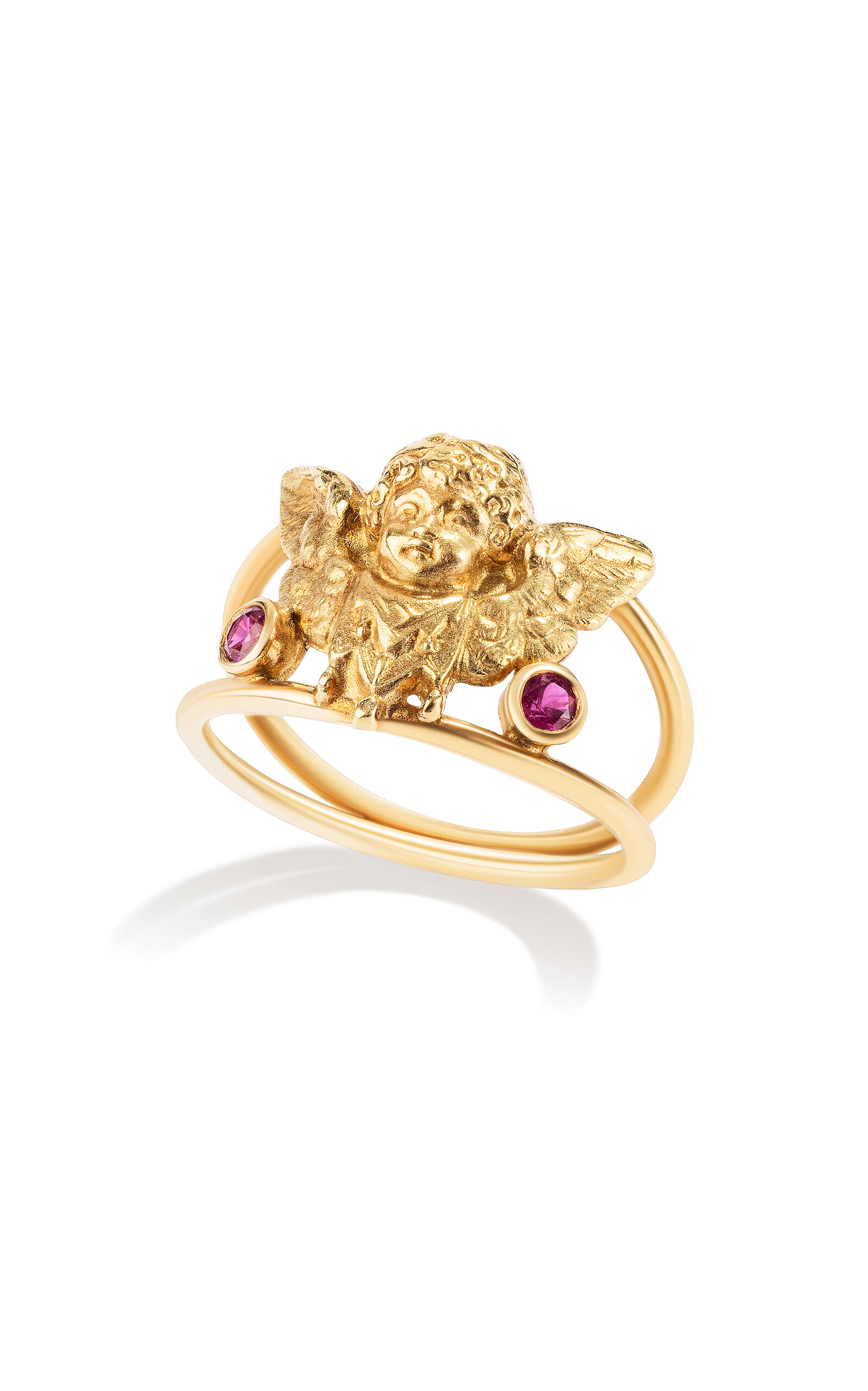Renato Cipullo Amorini 18k Yellow Gold Ruby Ring