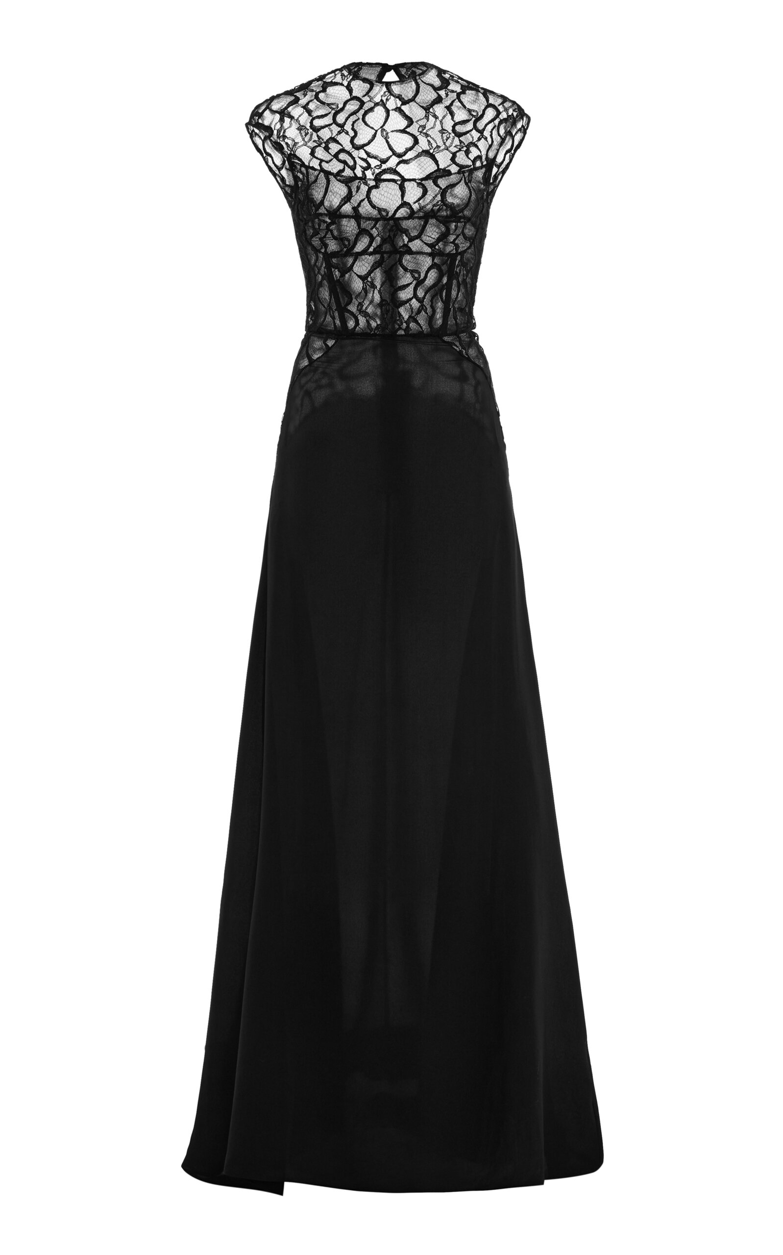 Harithand Tatjana Lace-Detailed Silk Gown