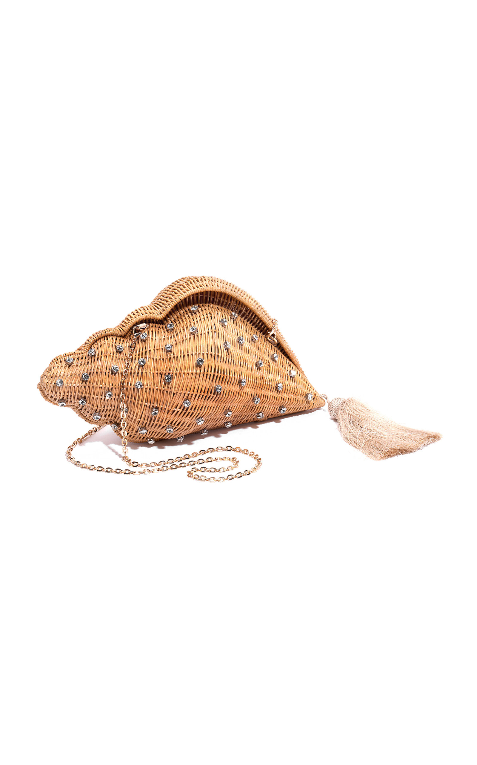 Shellona Wicker Clutch