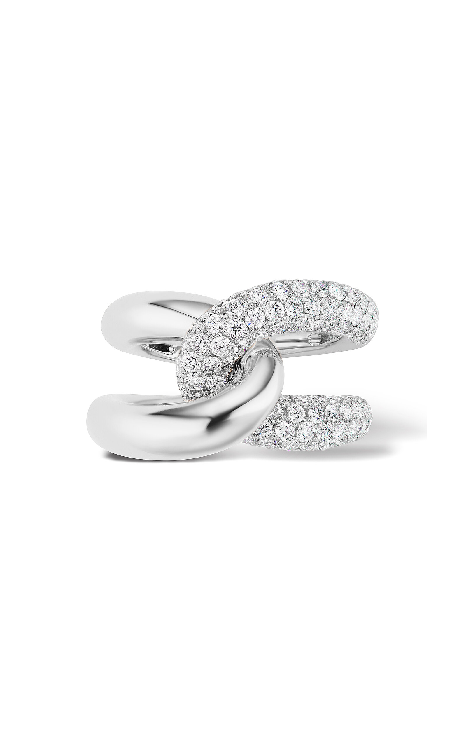 Intertwin 18K White Gold Diamond Ring