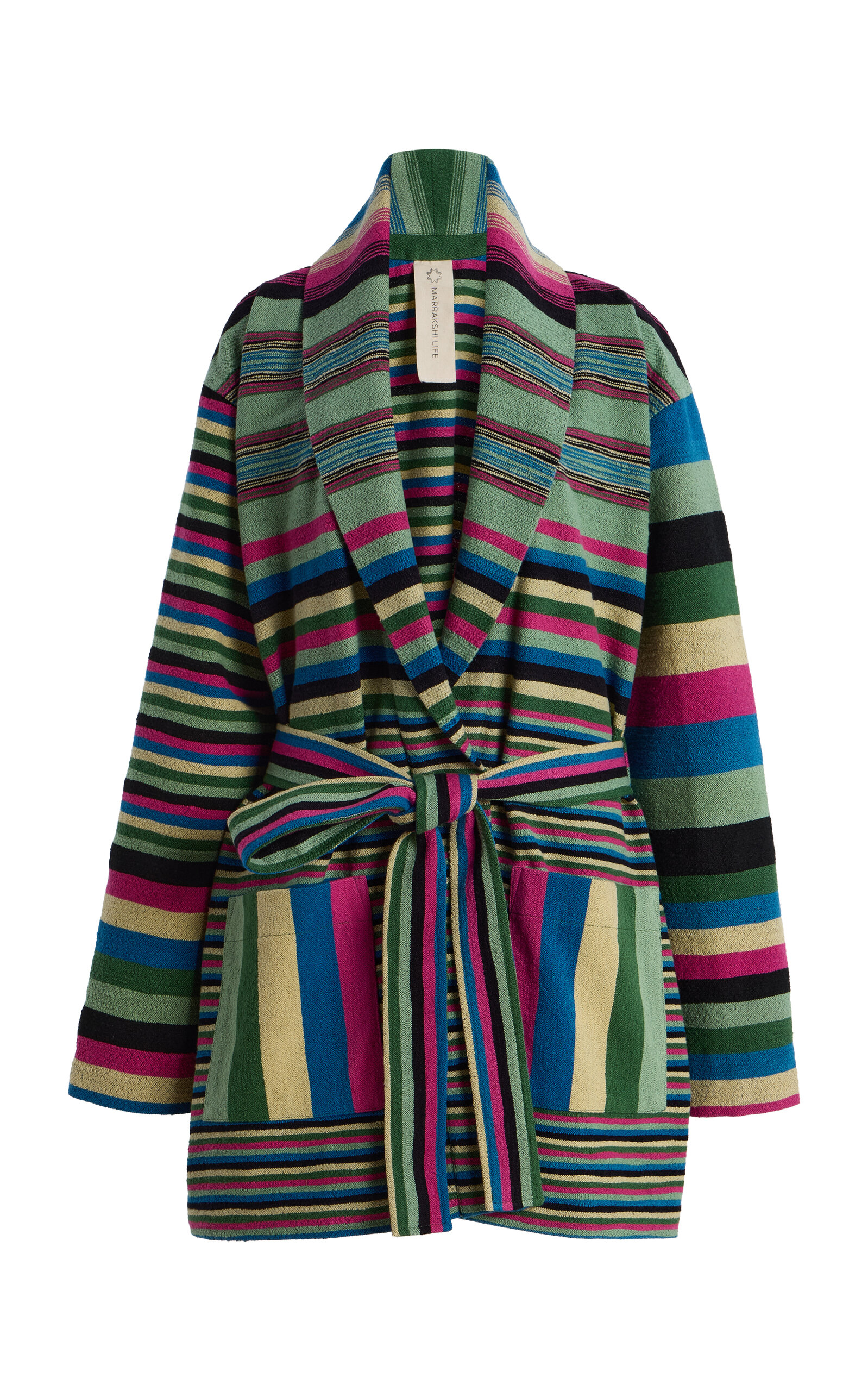 Marrakshi Life Exclusive Short Cotton Boucle Robe Coat