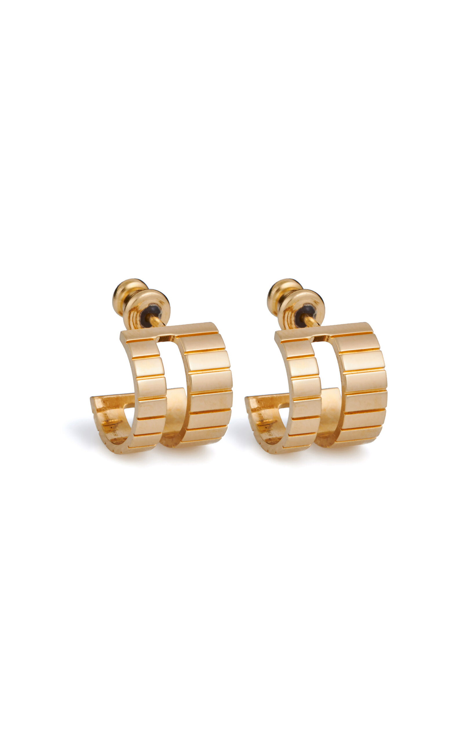 IVI Gold-Plated Sterling Silver Hoop Earrings - Gold - OS - Moda Operandi - Men's Jewelry And Watches