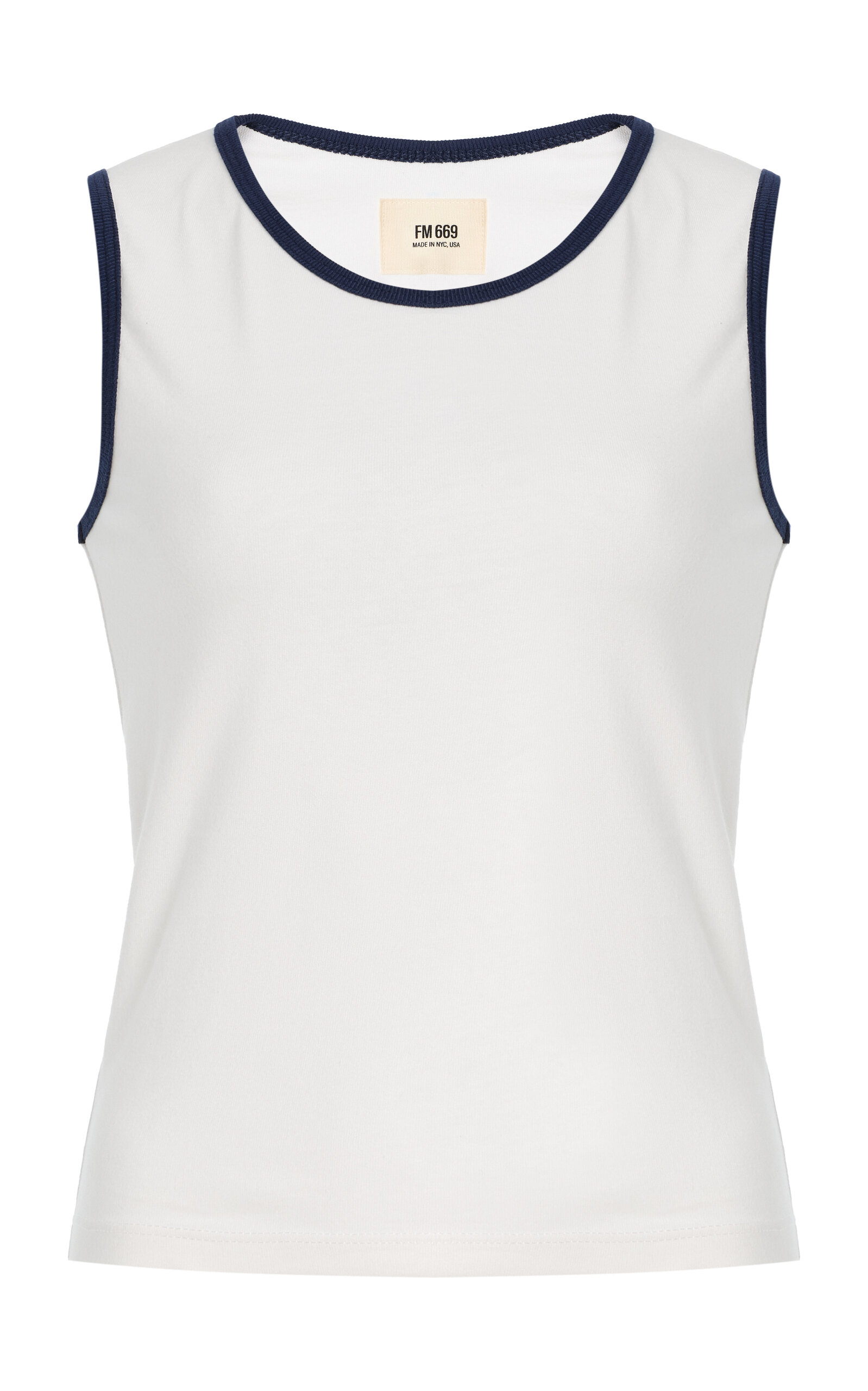 FM 669 – The 03 Cotton Tank Top – White – M – Moda Operandi FM 669 – The 03 Cotton Tank Top – White – M – Moda Operandi