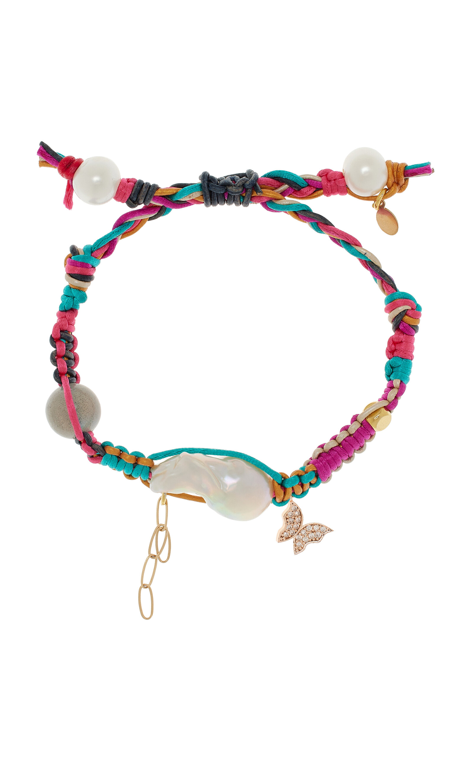 Shimmering 18K Yellow Gold Baroque Pearl Bracelet