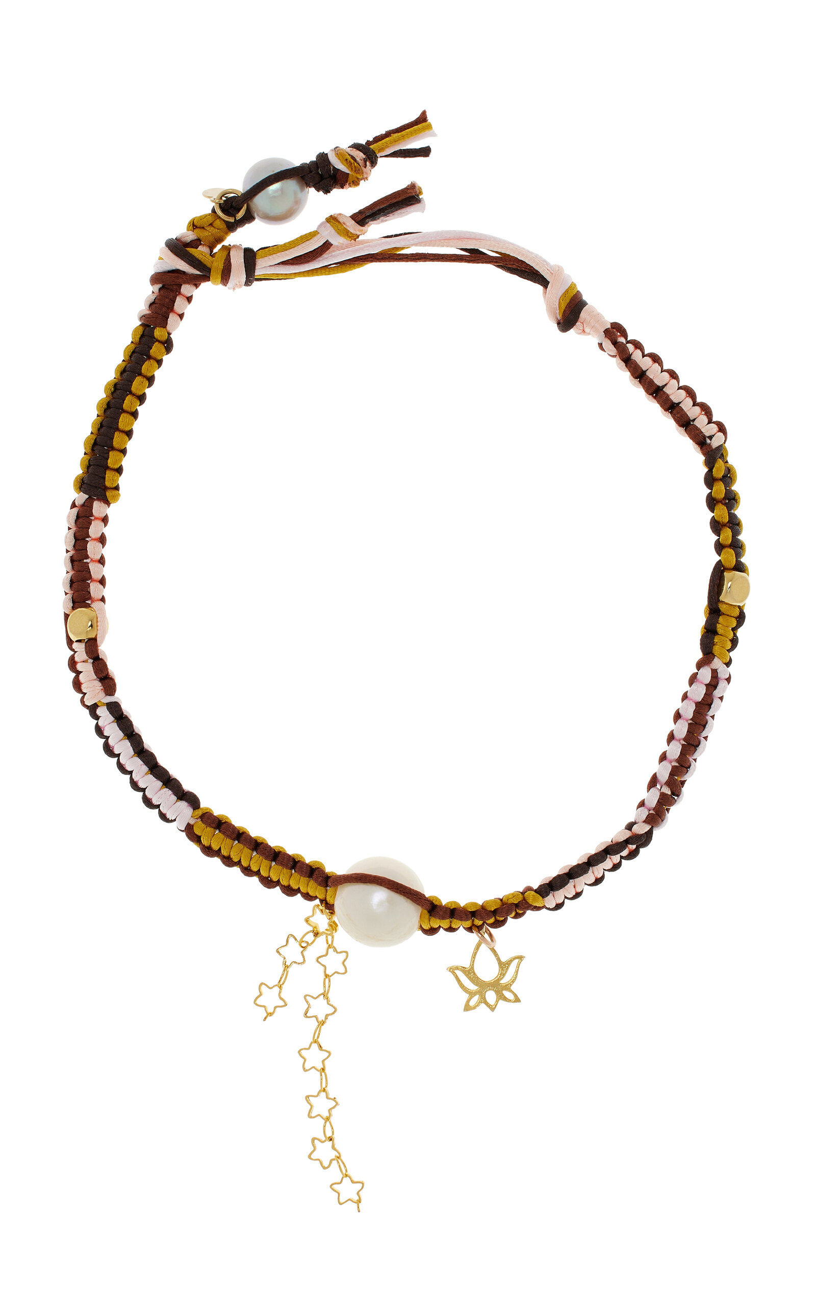 Lotus Leaf Silk Rocker Choker
