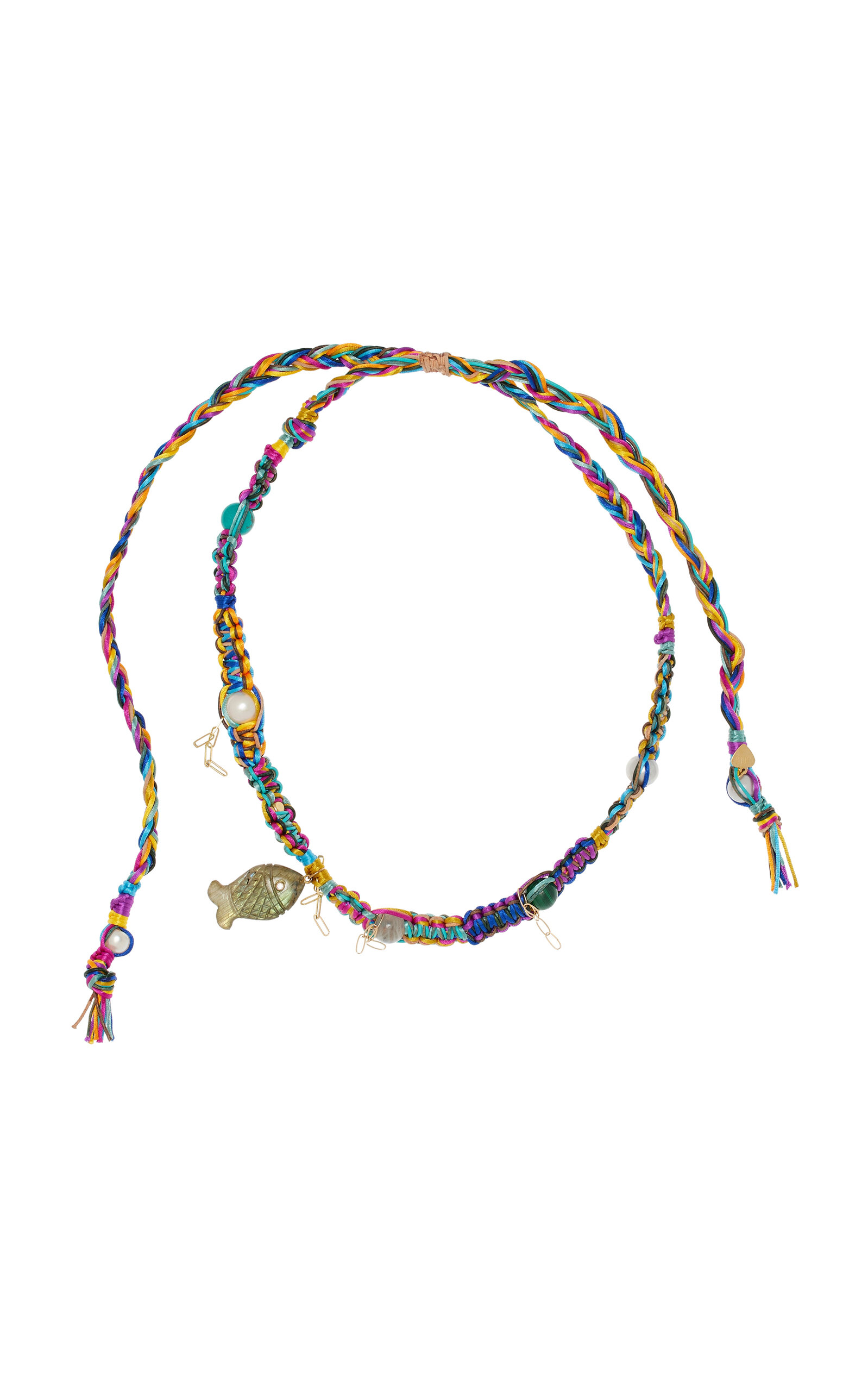 Glow Fish Labradorite Rocker Necklace