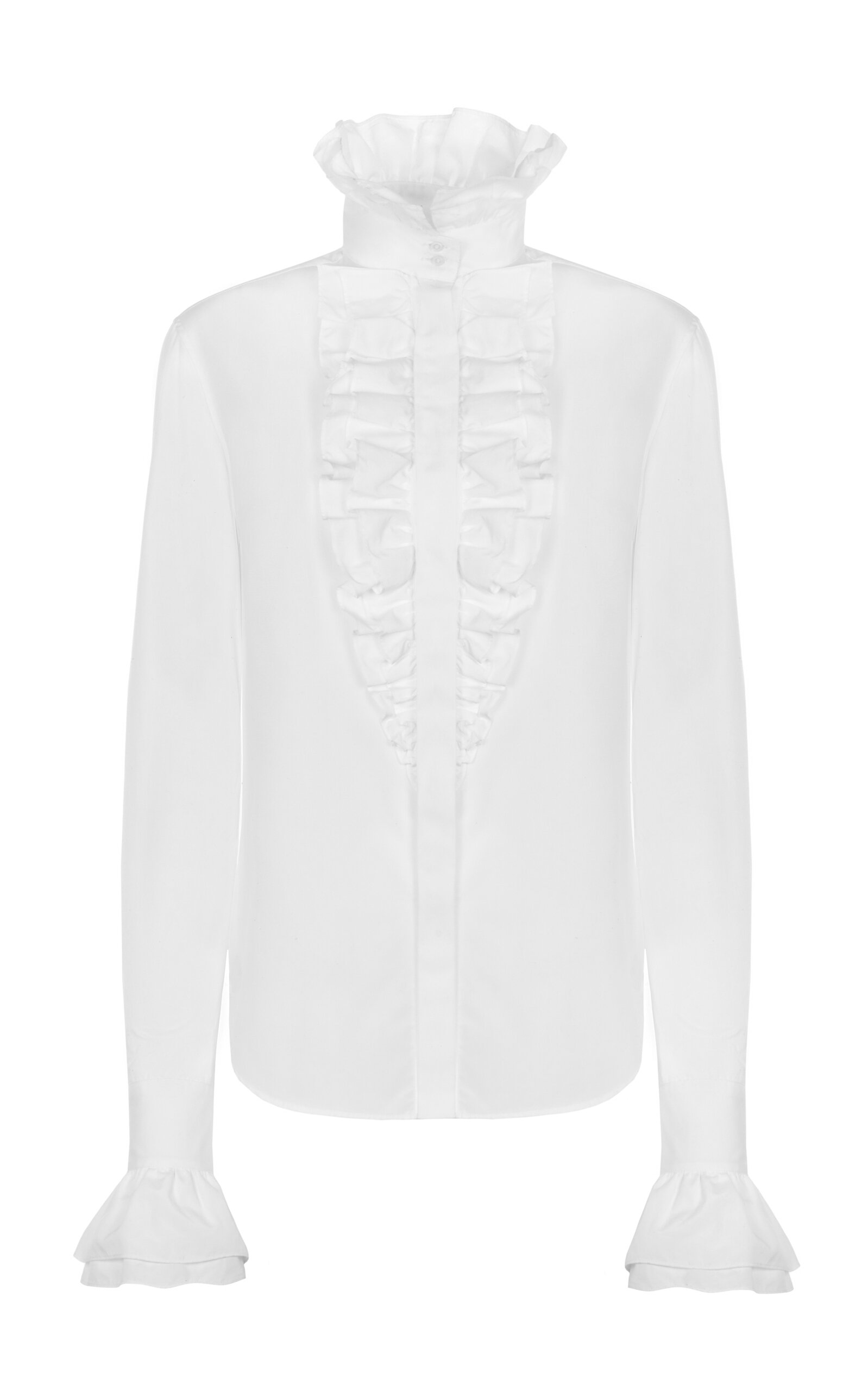 Ralph Lauren Dolley Ruffled Cotton Top - White