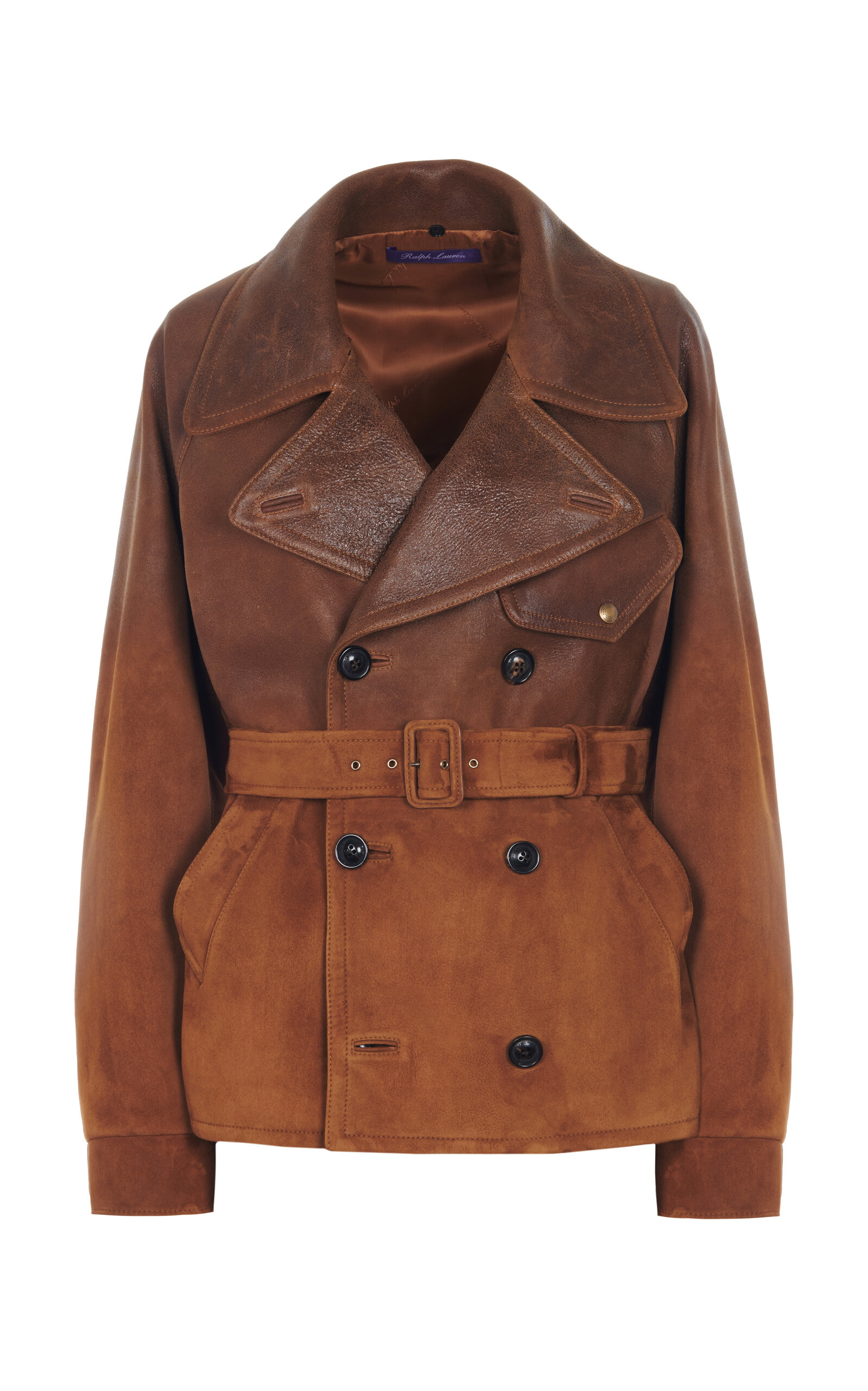 Ralph Lauren Eldridge Belted Leather Jacket