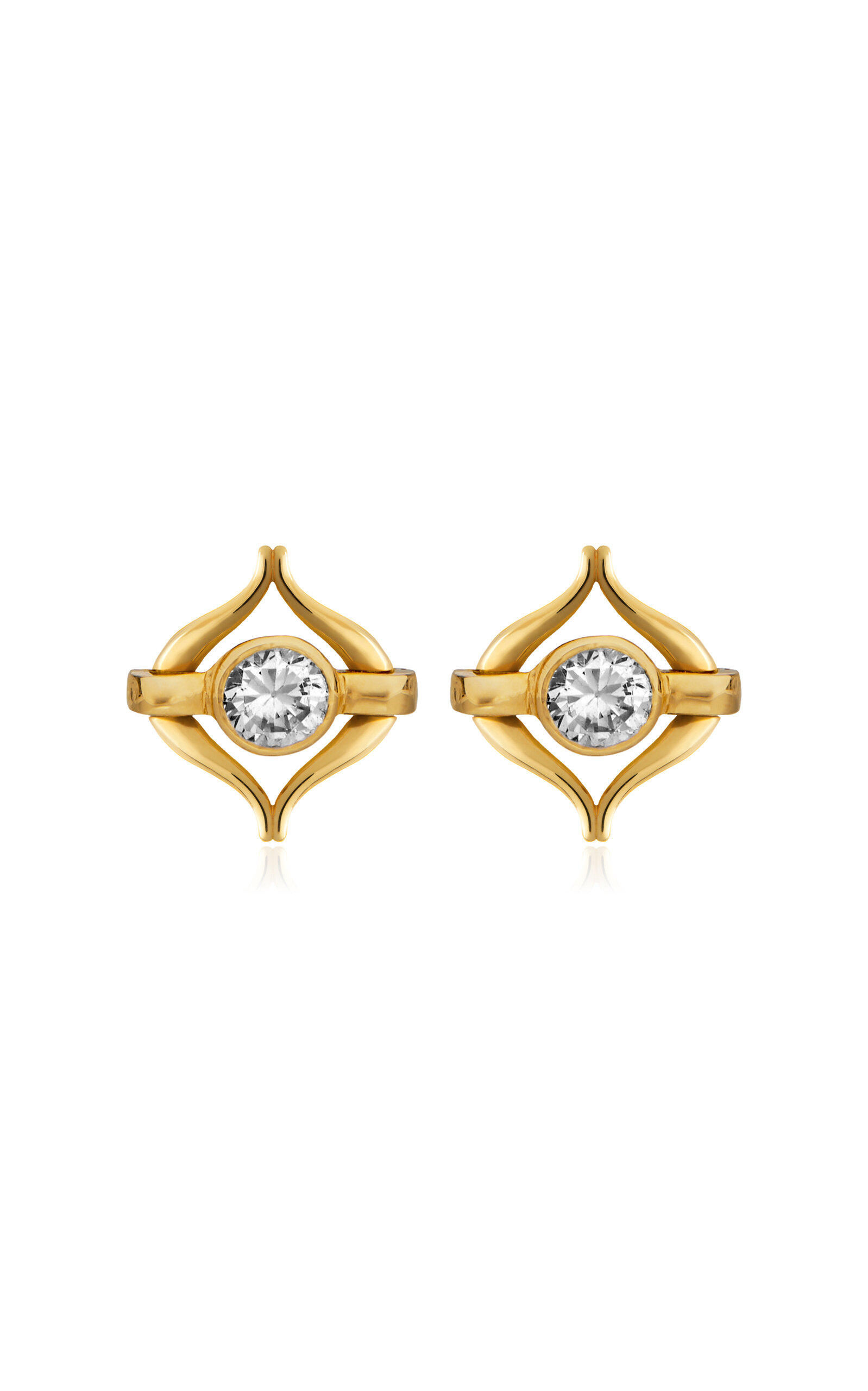 Eboris Link 18K Yellow Gold Earrings