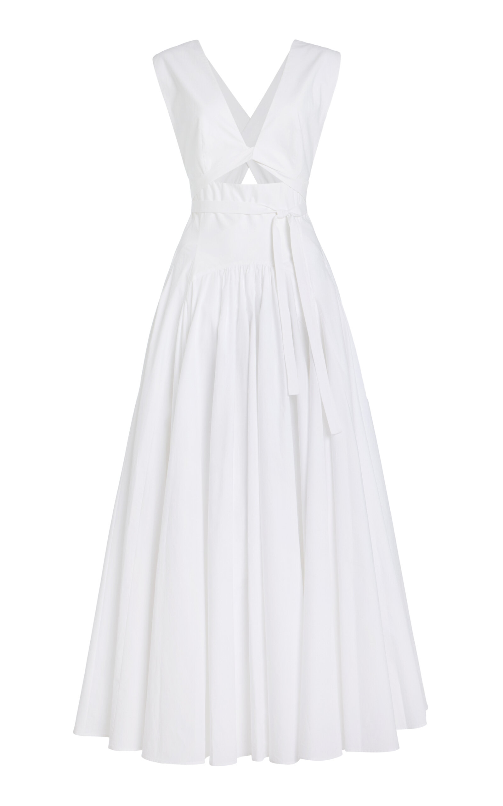 Another Tomorrow Cutout Circle Dress
