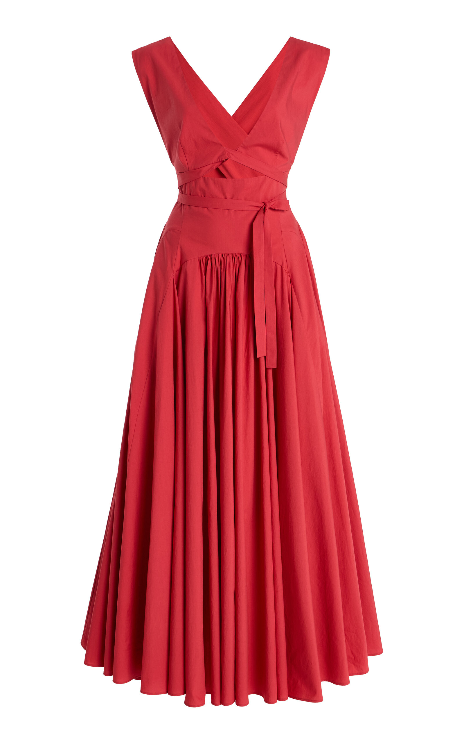 Another Tomorrow Cutout Circle Dress