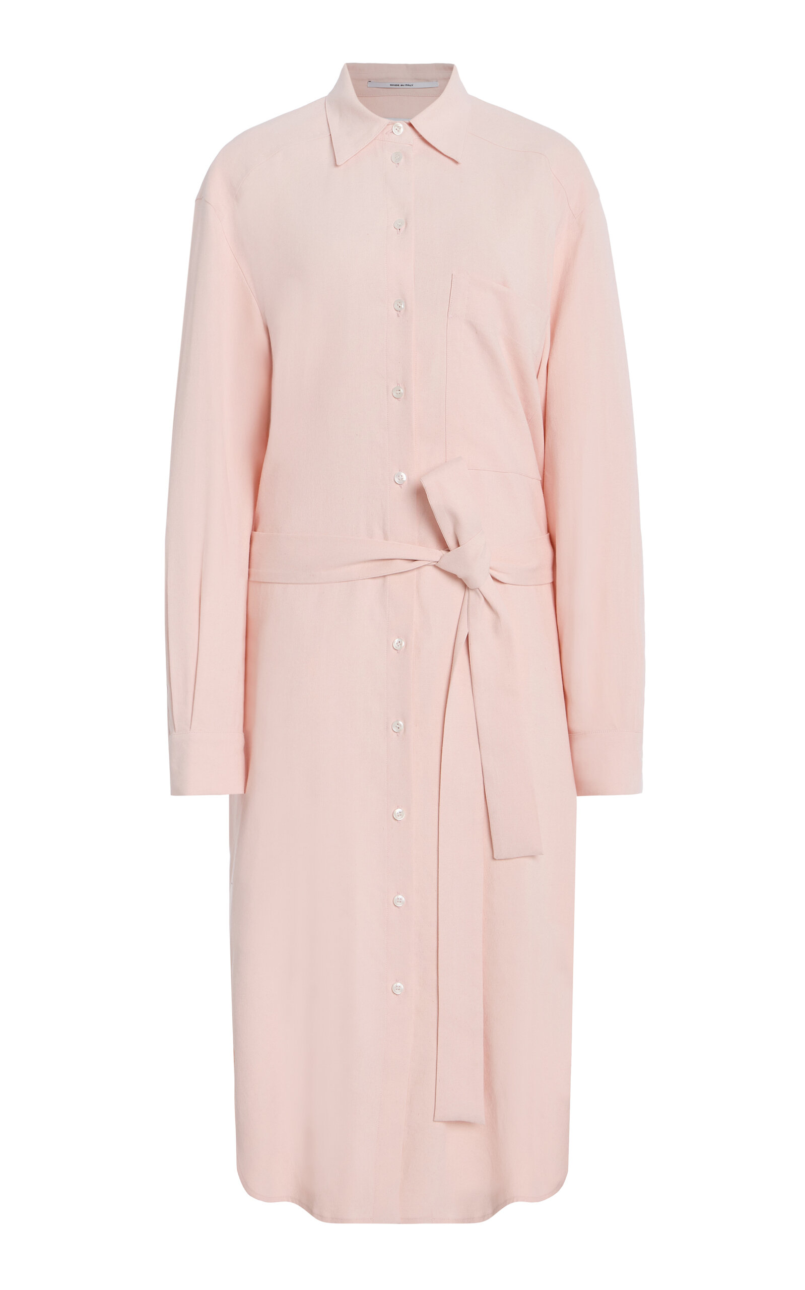 Another Tomorrow Exclusive Pleat-Back Shirt Dress