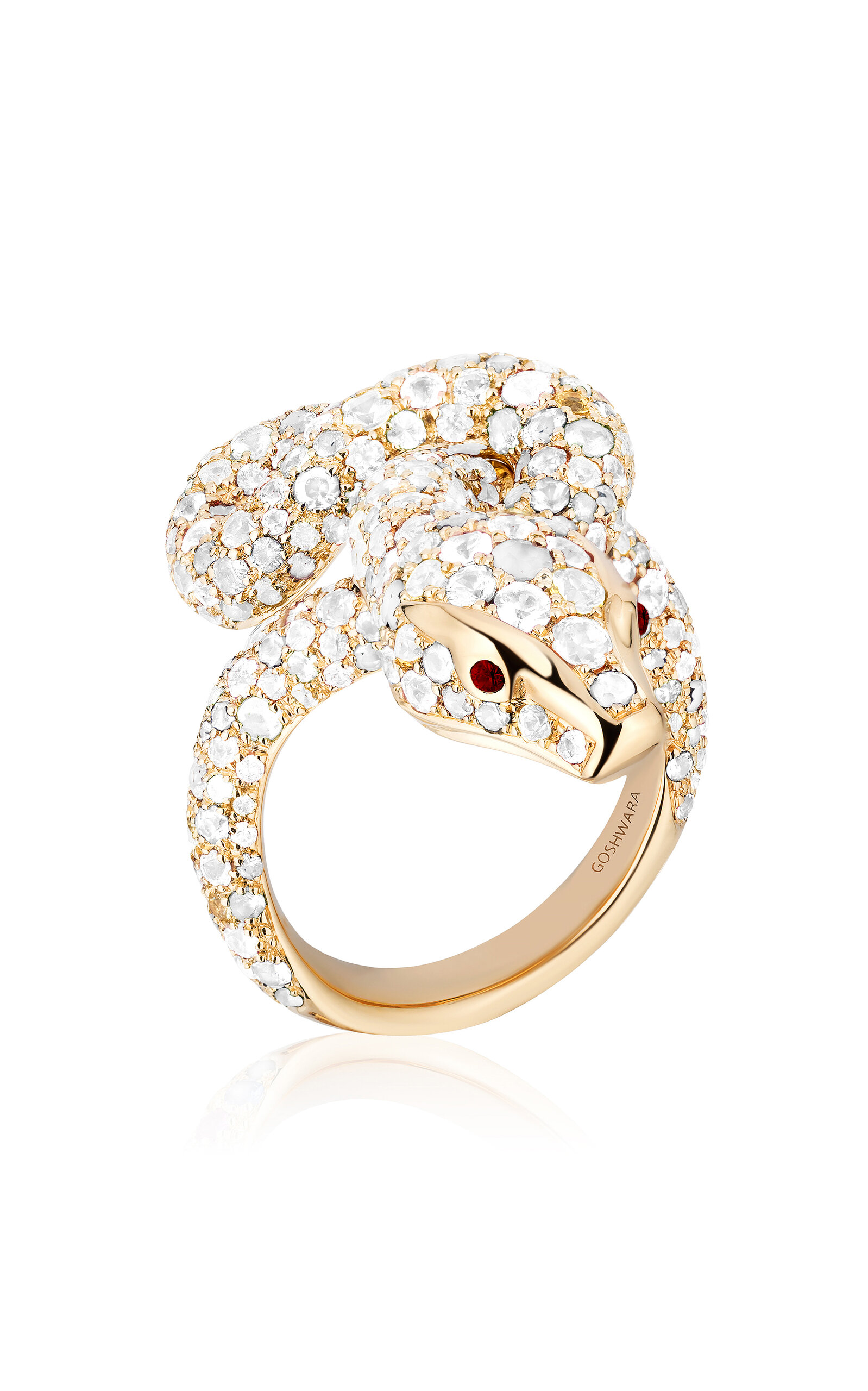 18K Yellow Gold Sapphire Ruby Ring