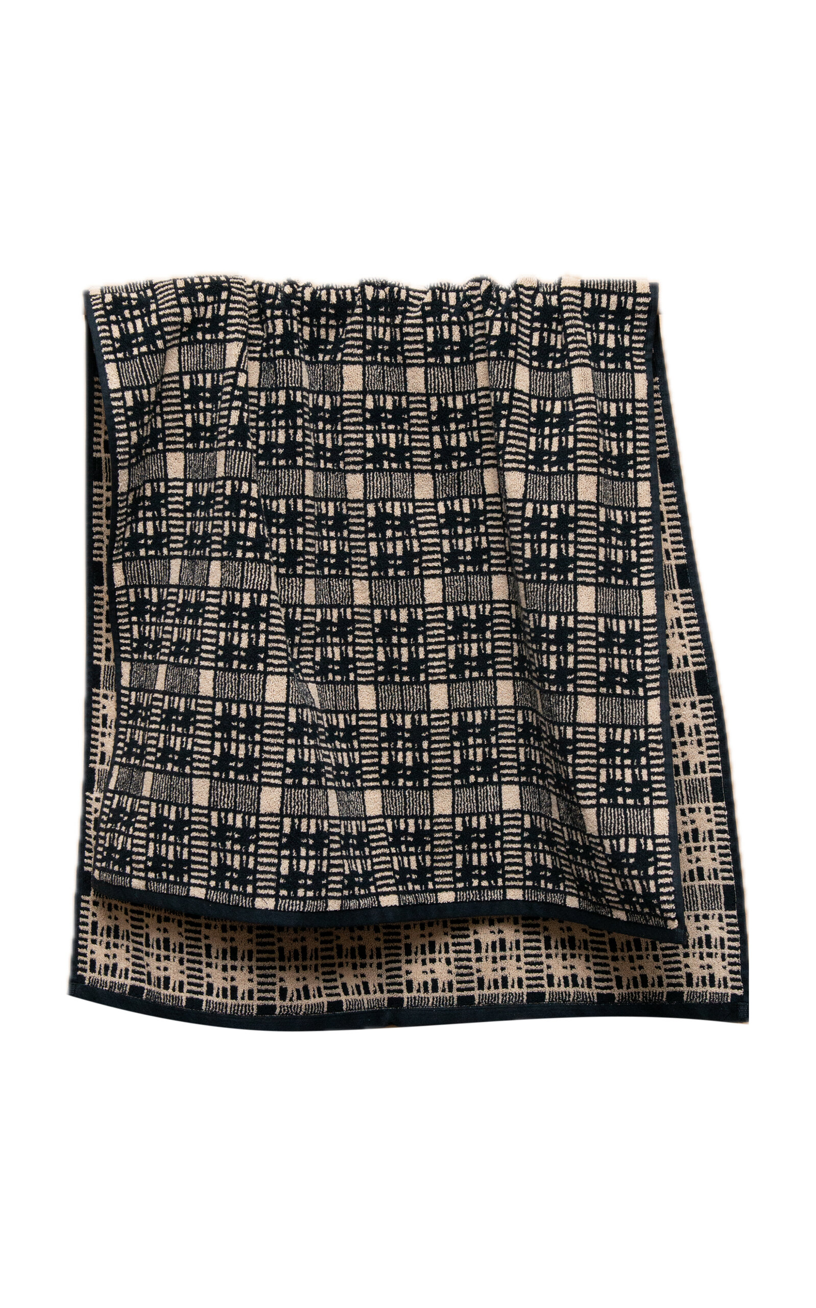 Autumn Sonata Alma Cotton Bath Towel - Black