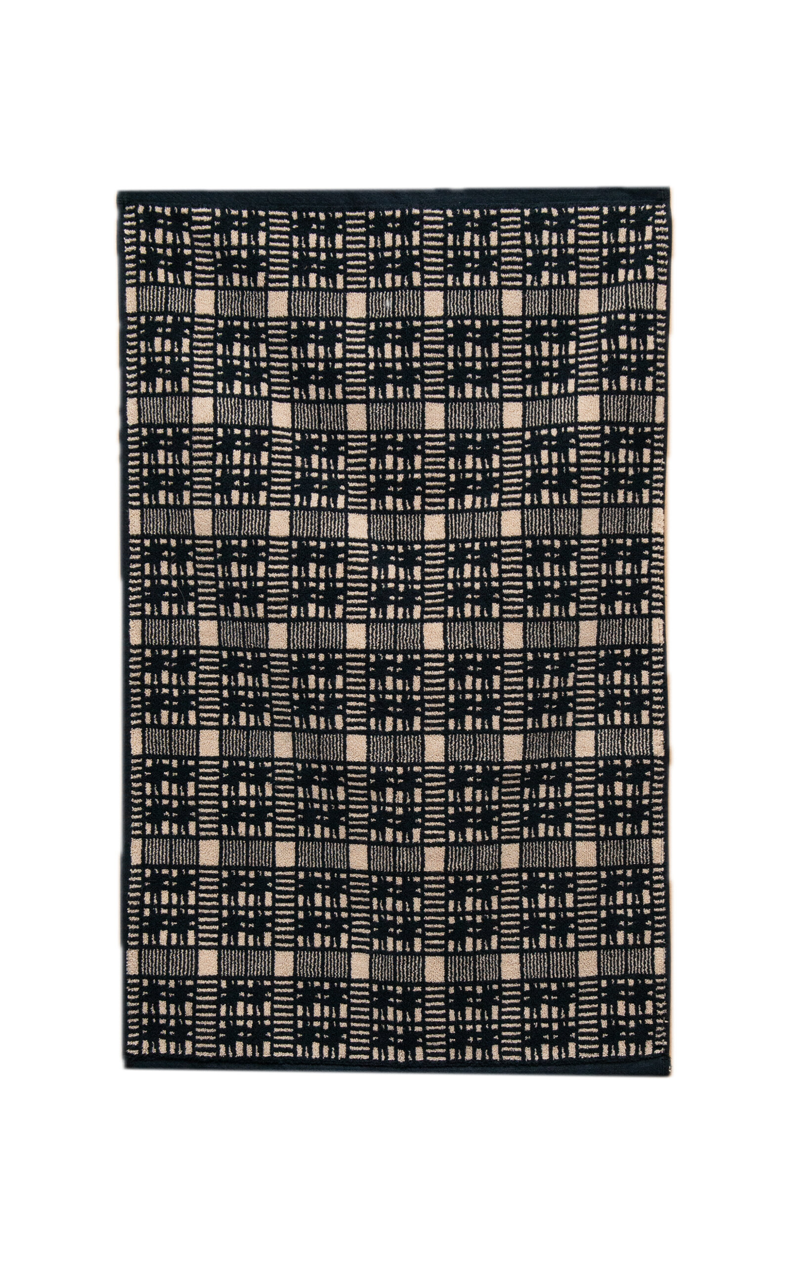 Autumn Sonata Alma Cotton Bath Mat - Black