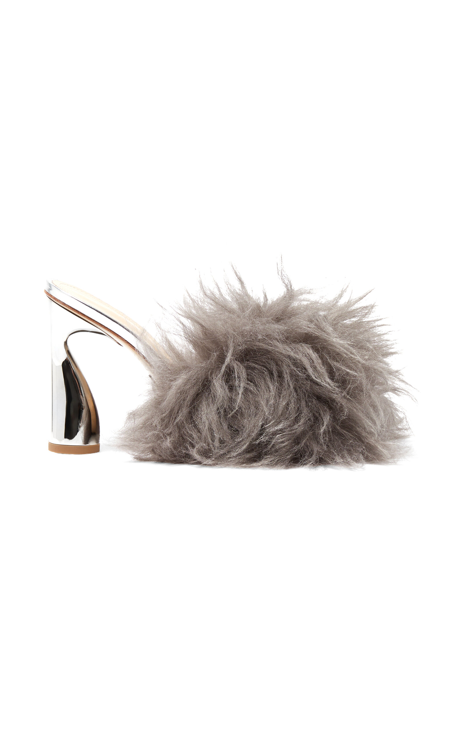 Paul Andrew Arc Fluffy Heeled Mules