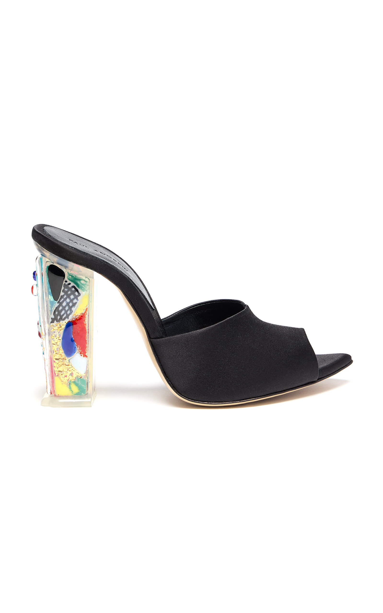 Paul Andrew Murano Satin Mule Sandals
