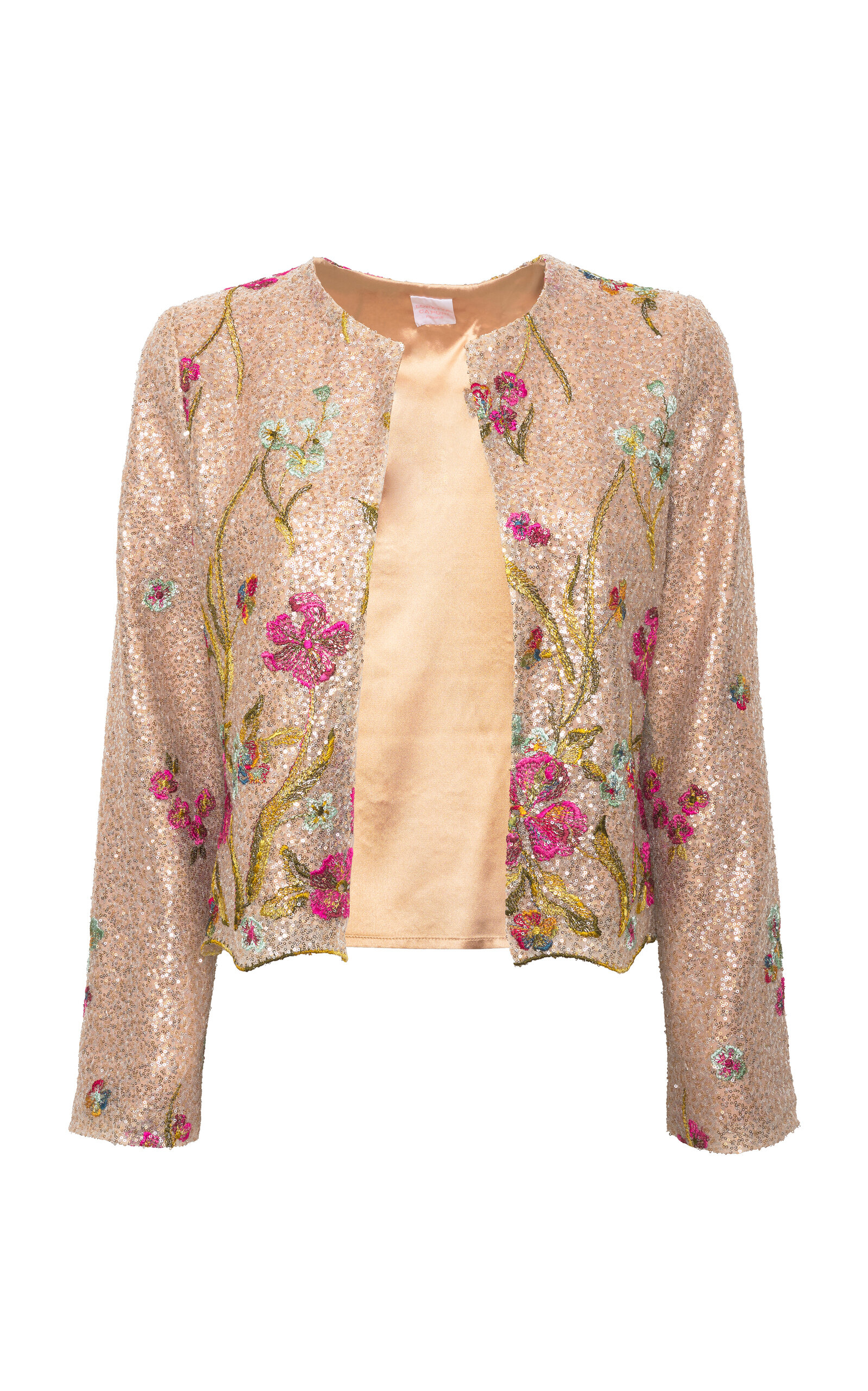 Loretta Caponi Azurite Embroidered Jacket