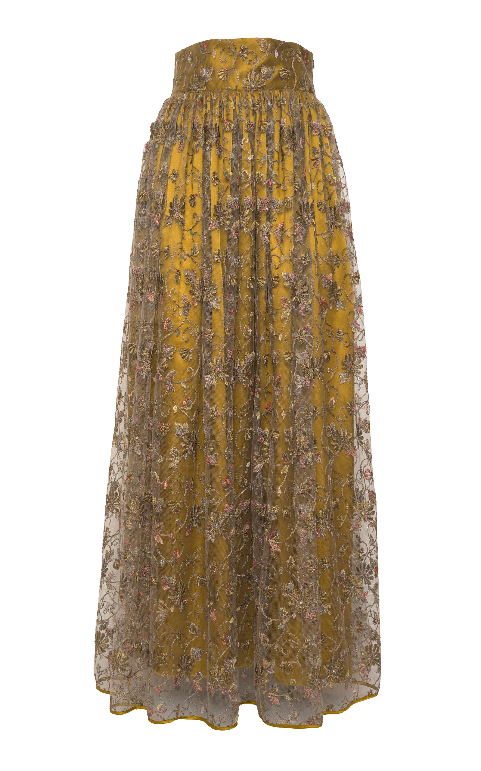 Loretta Caponi Giustina High-rise A-line Skirt