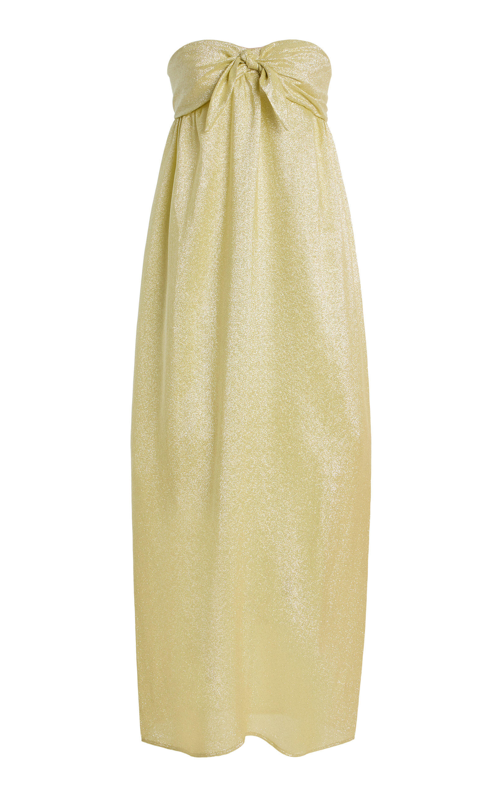 Francoise Exclusive Lucie Iris-print Dress In Yellow