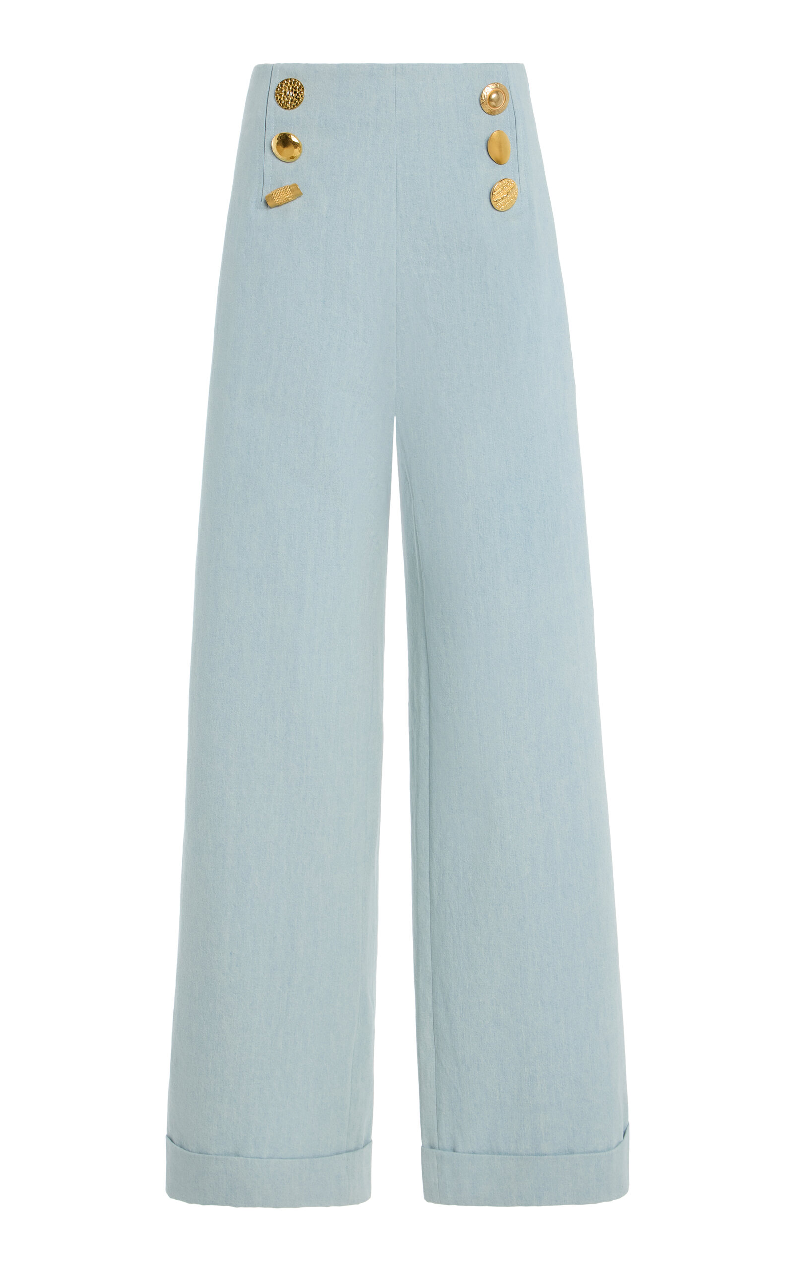 Francoise Exclusive Bijou Cotton Pants In Blue