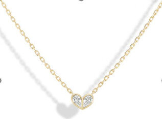 Gemella Jewels Sweetheart Necklace Diamond X Diamond