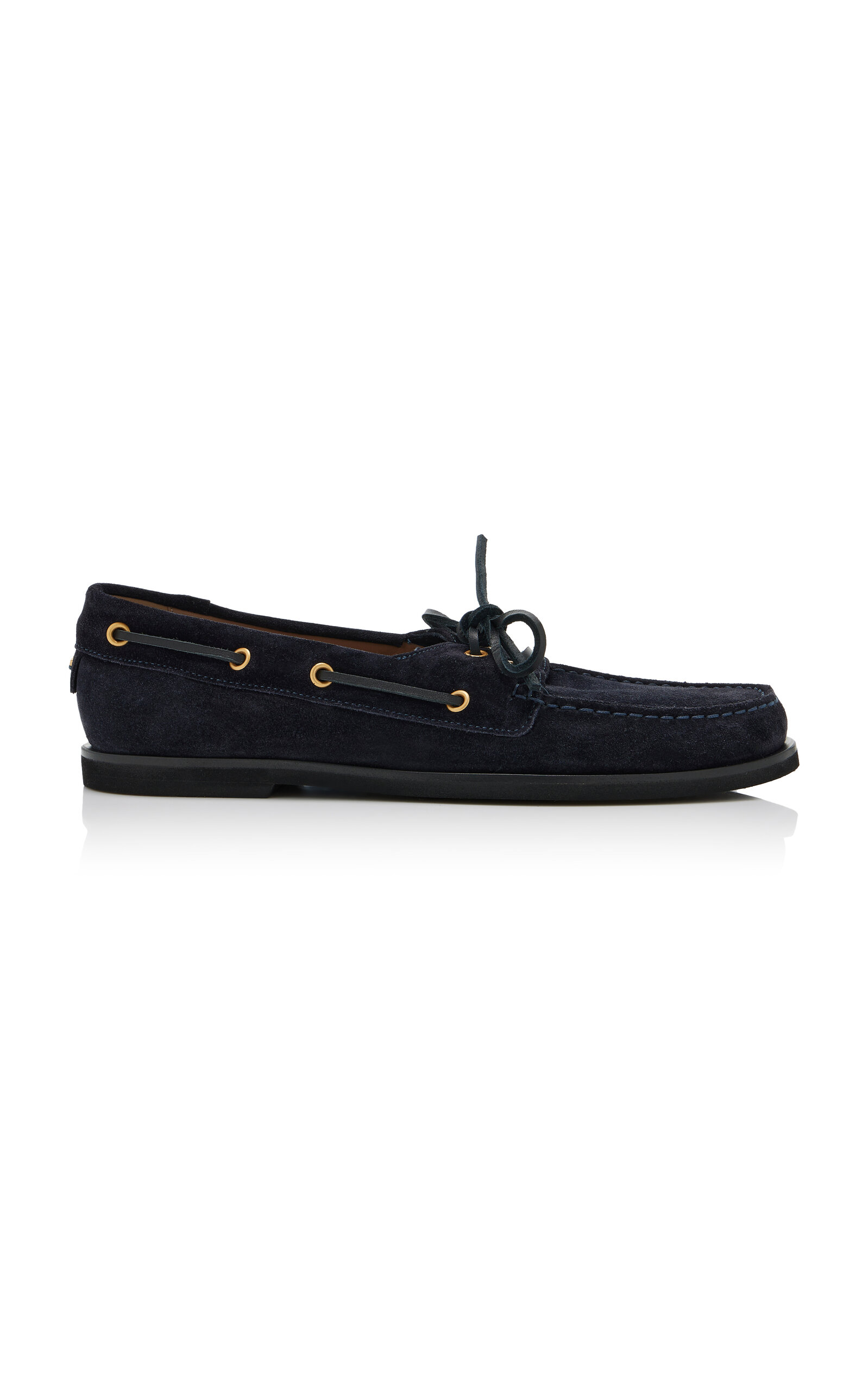 Gianvito Rossi Vandèe Suede Boat Shoes