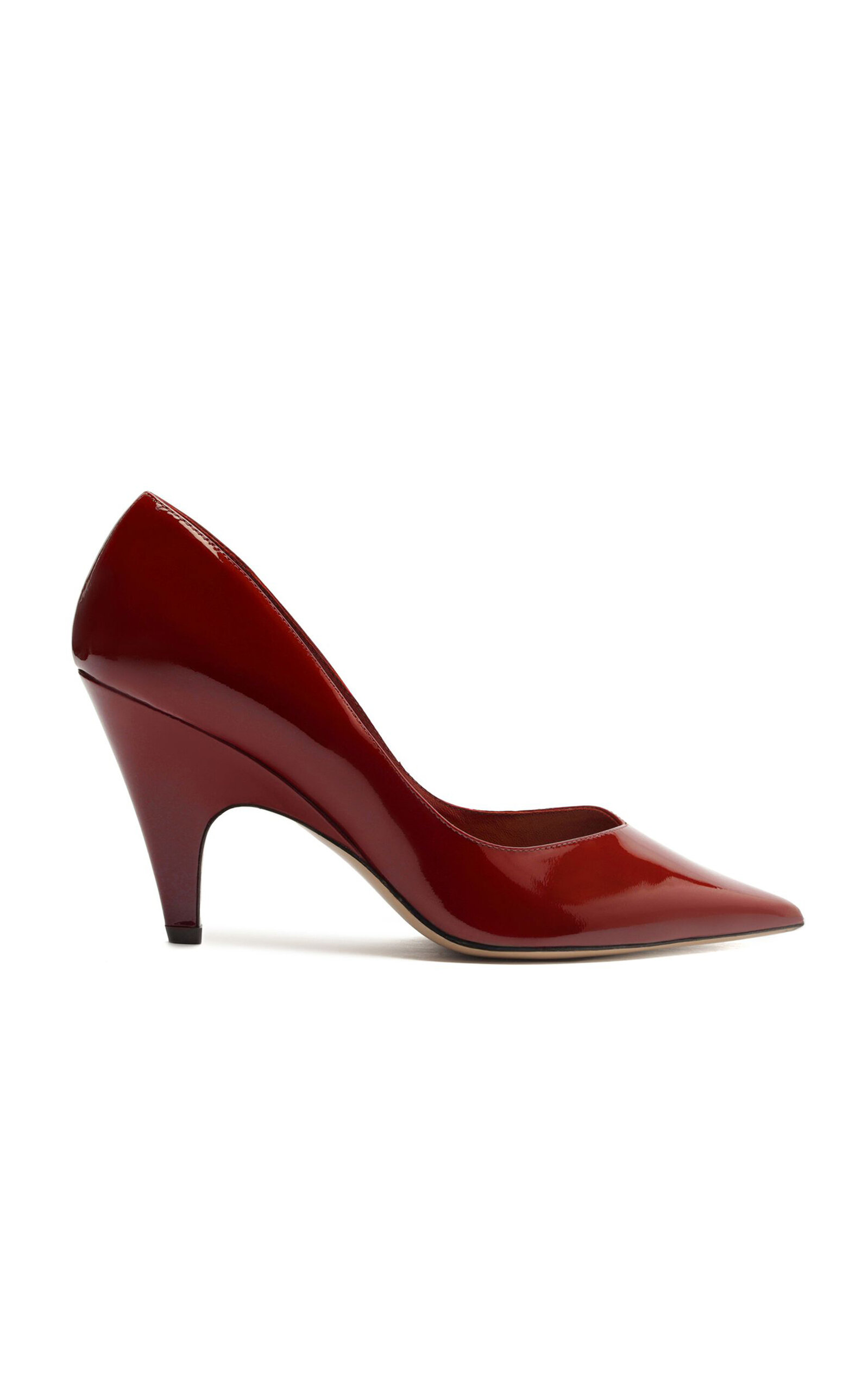 Alexandre Birman Frenchie Patent Leather Pumps - Red