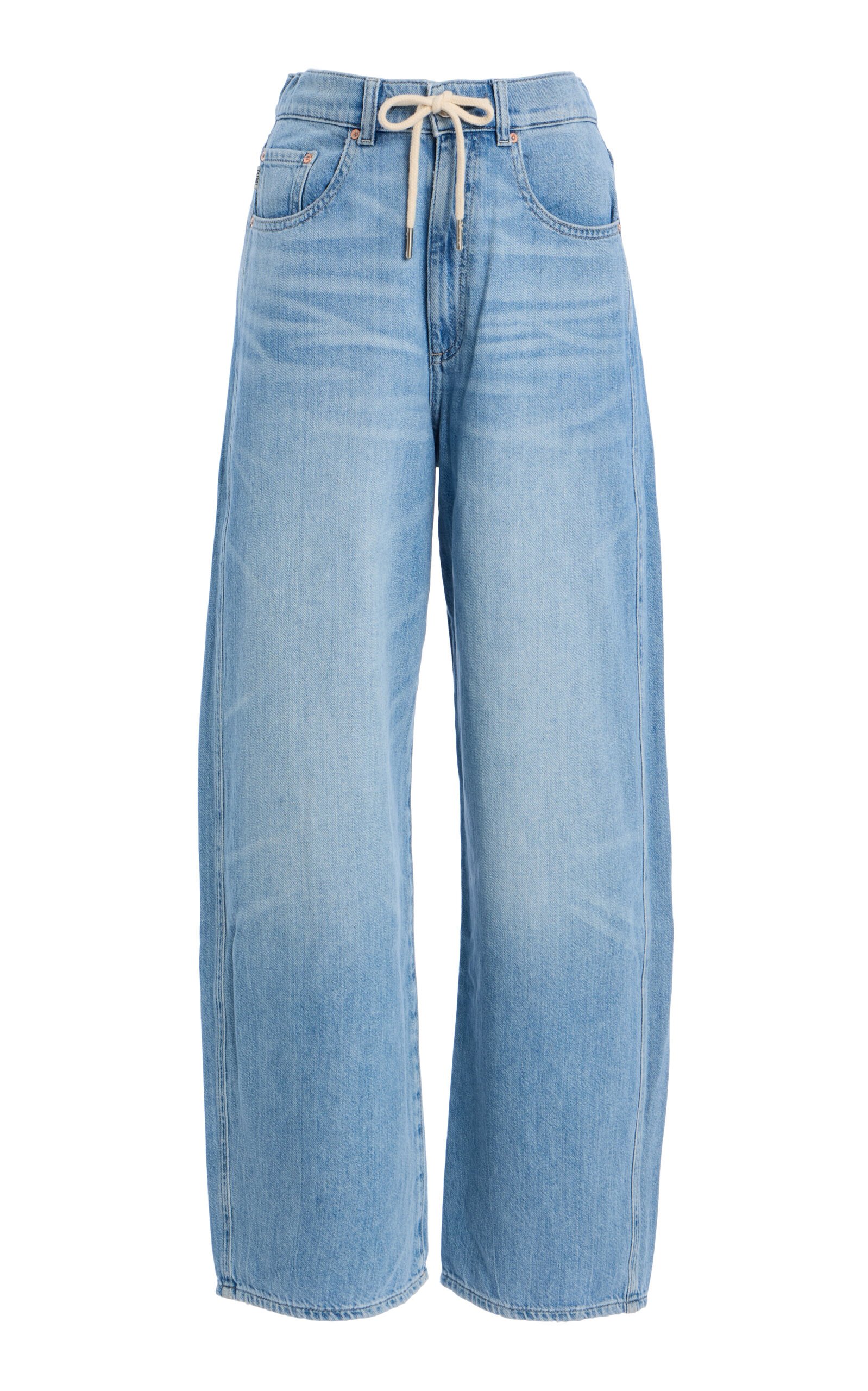 DL1961 Taylor Aura Relaxed Barrel High Rise Jeans - Light Blue