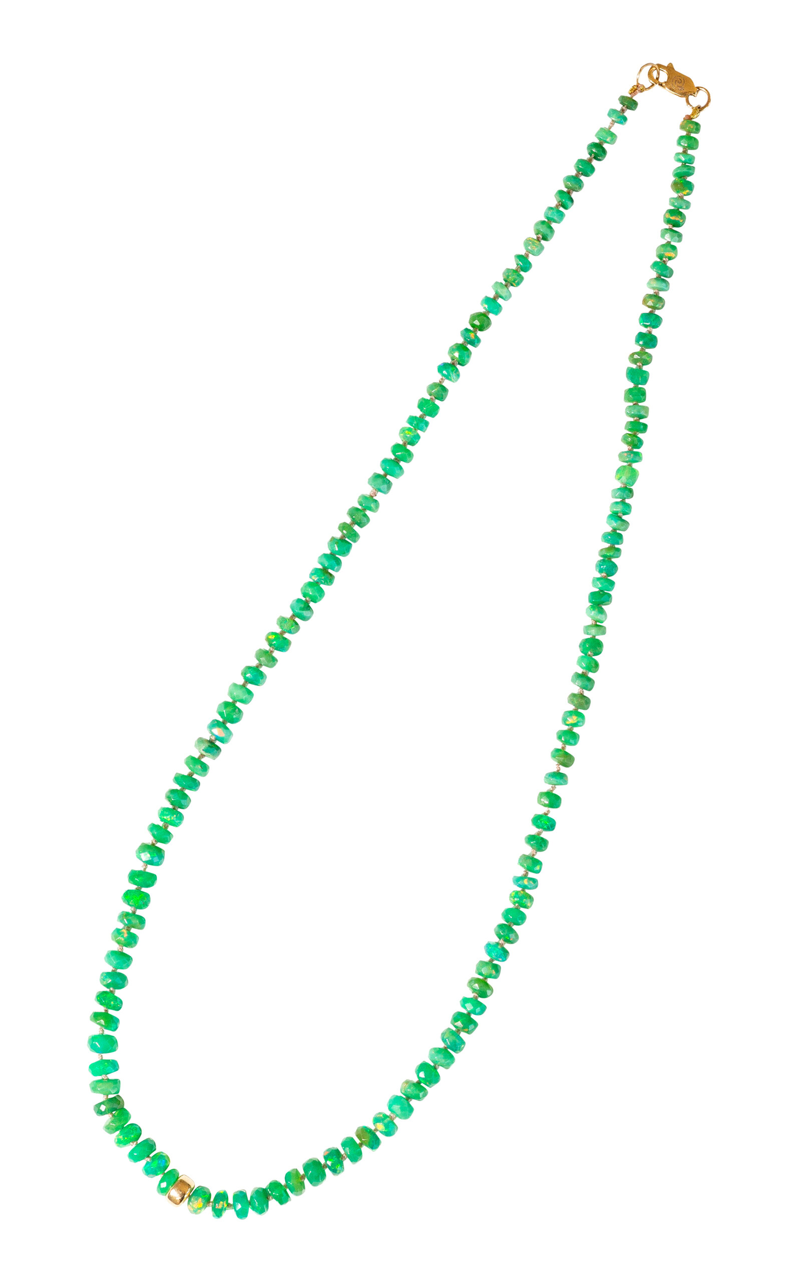 Studio Conchita Candy Green Opal Necklace