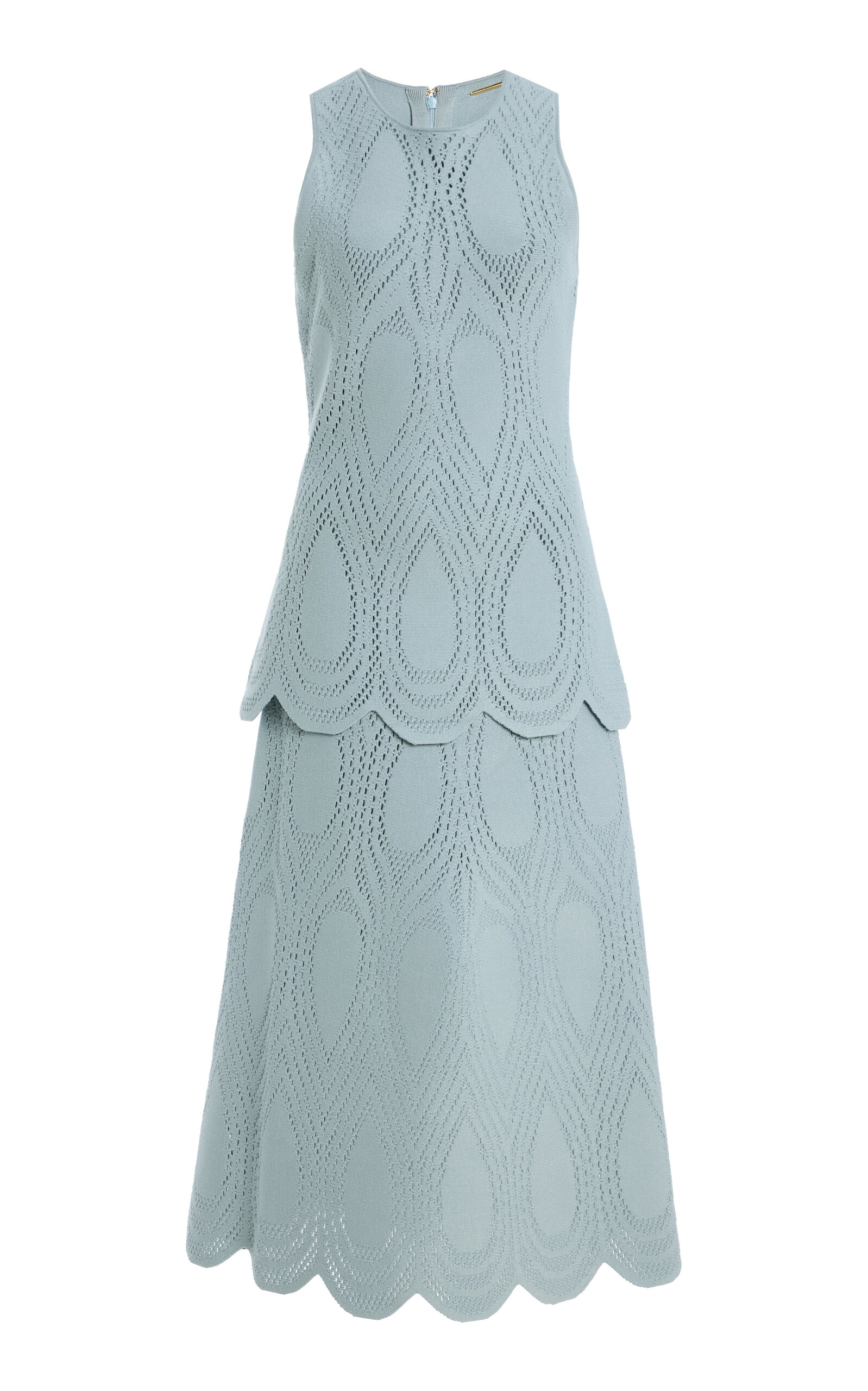Alexis Zandra Pointelle-Knit Midi Dress