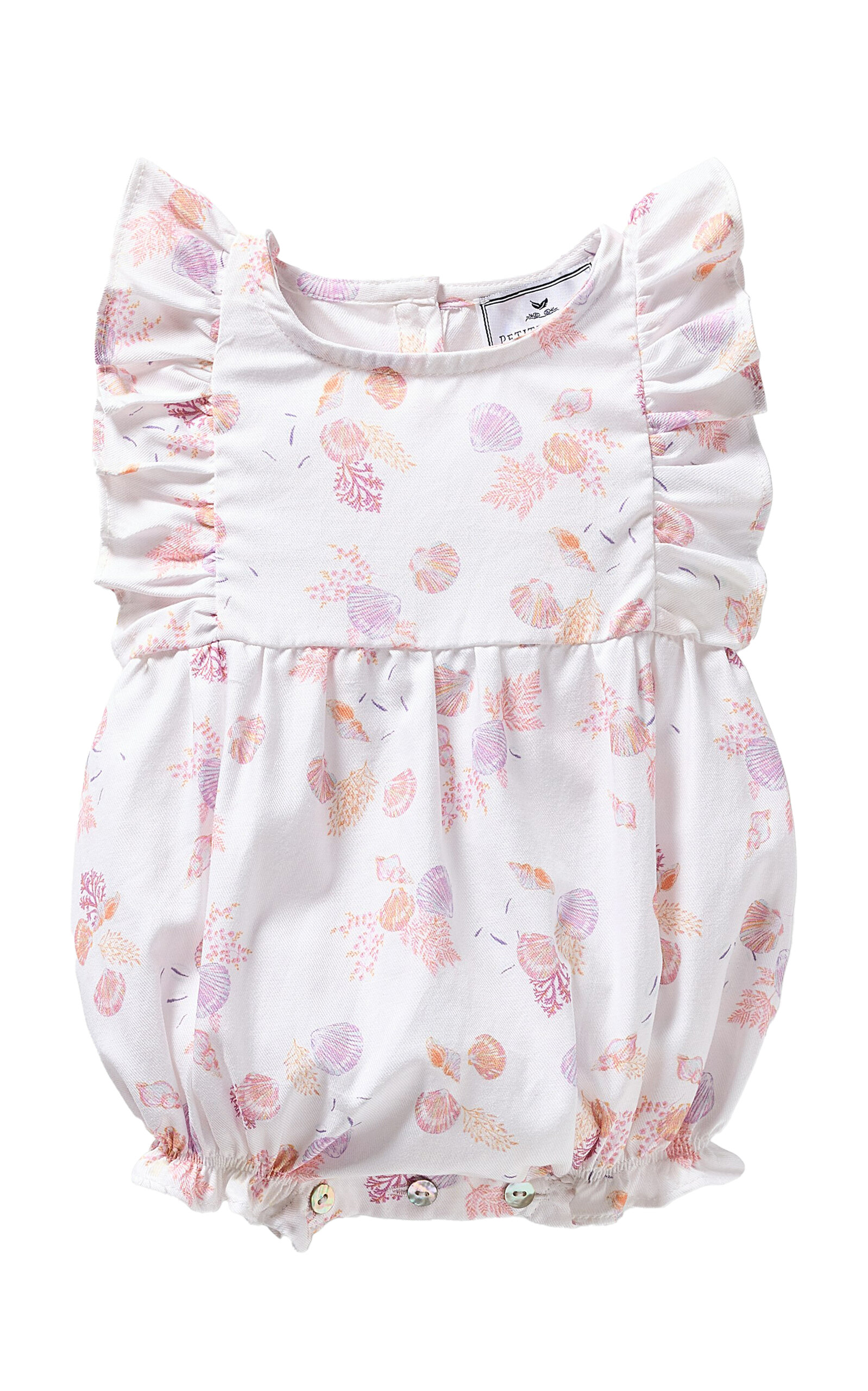Petite Plume Infant's Cotton-Blend Twill Romper