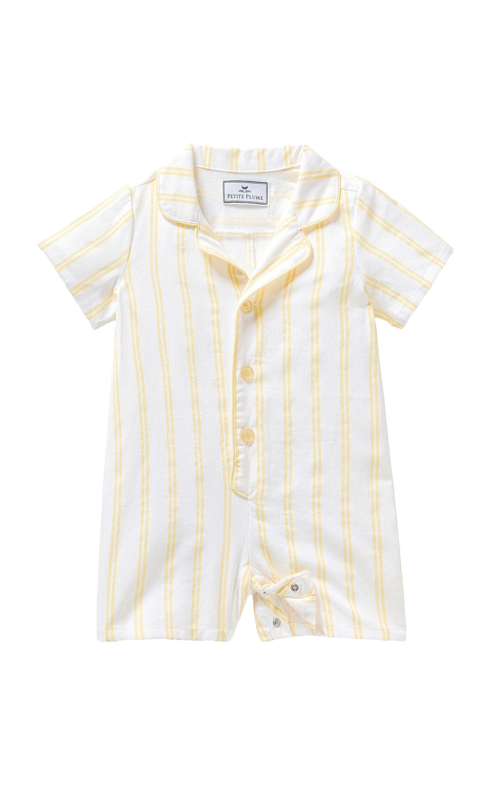 Petite Plume Infant's Cotton-Blend Twill Romper