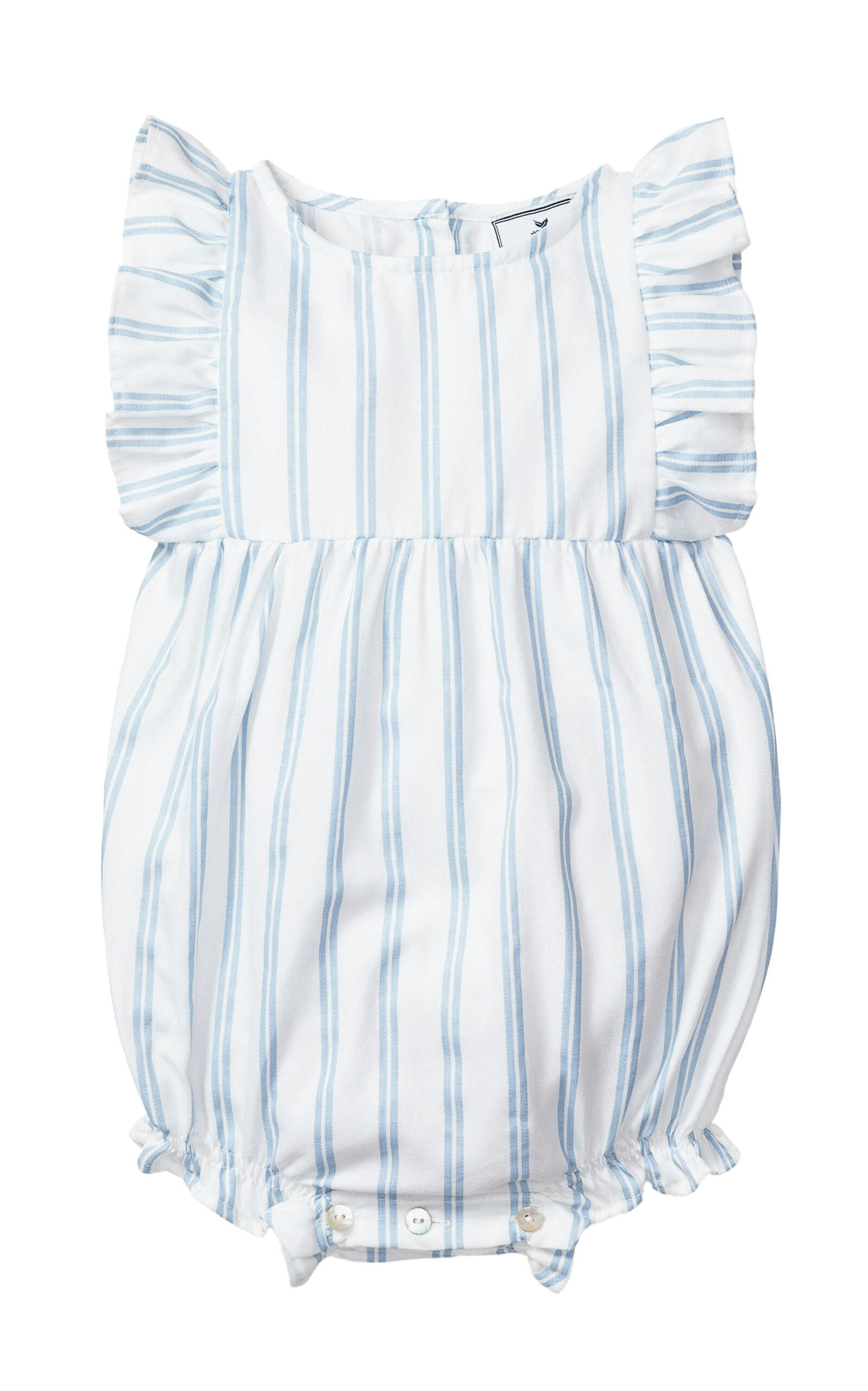 Petite Plume Cotton-Blend Ruffled Romper