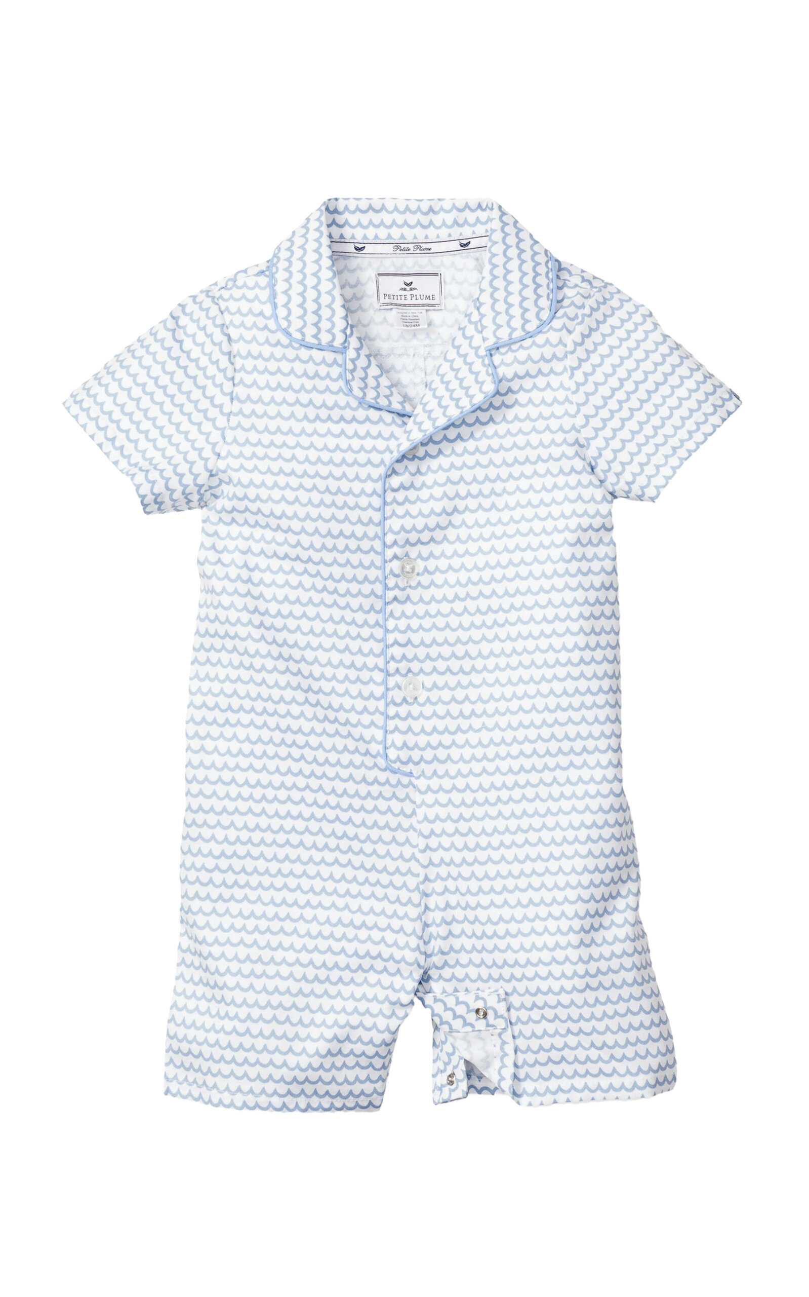 Petite Plume La Mer Cotton-Blend Romper