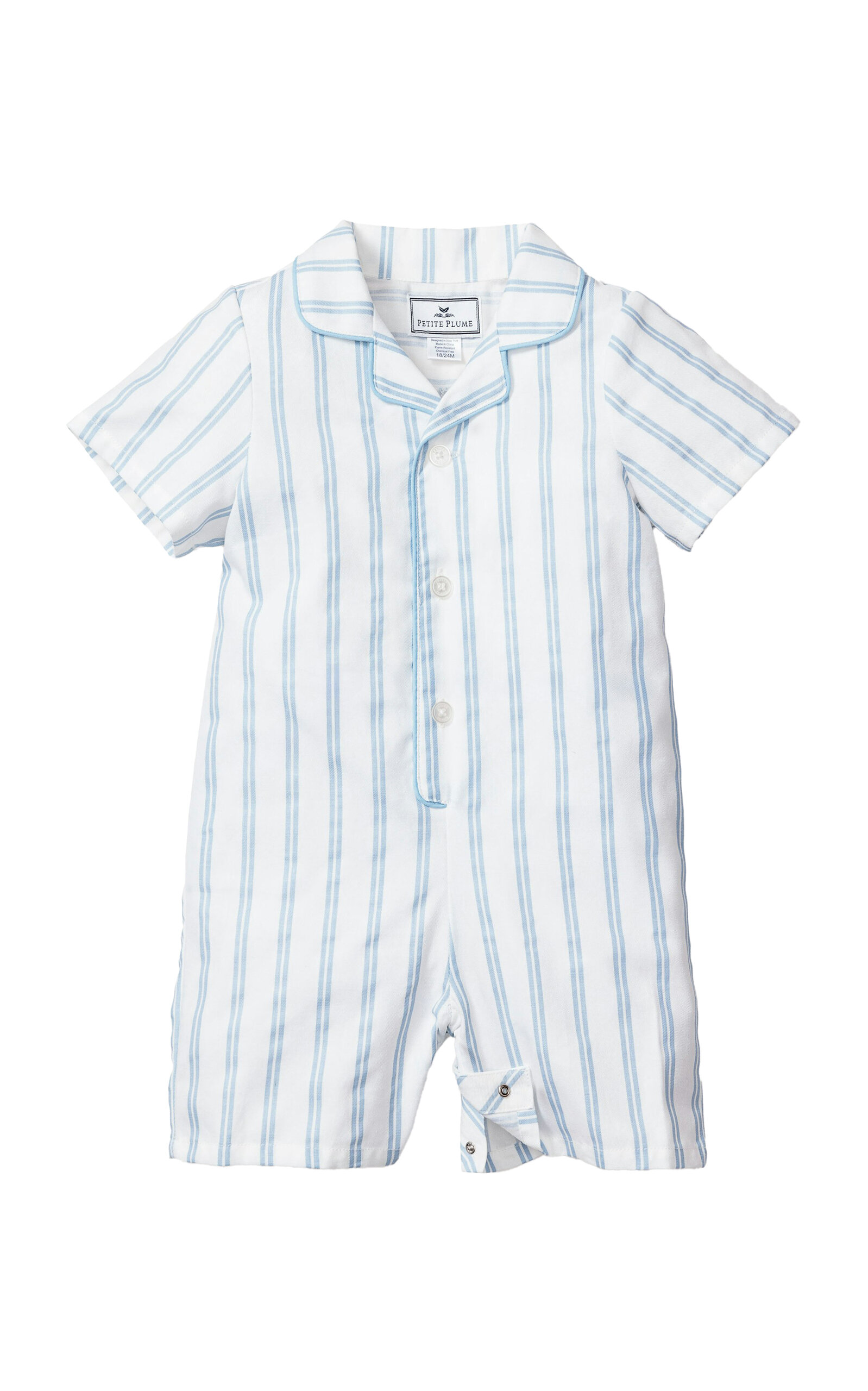 Petite Plume Cotton-Blend Summer Romper