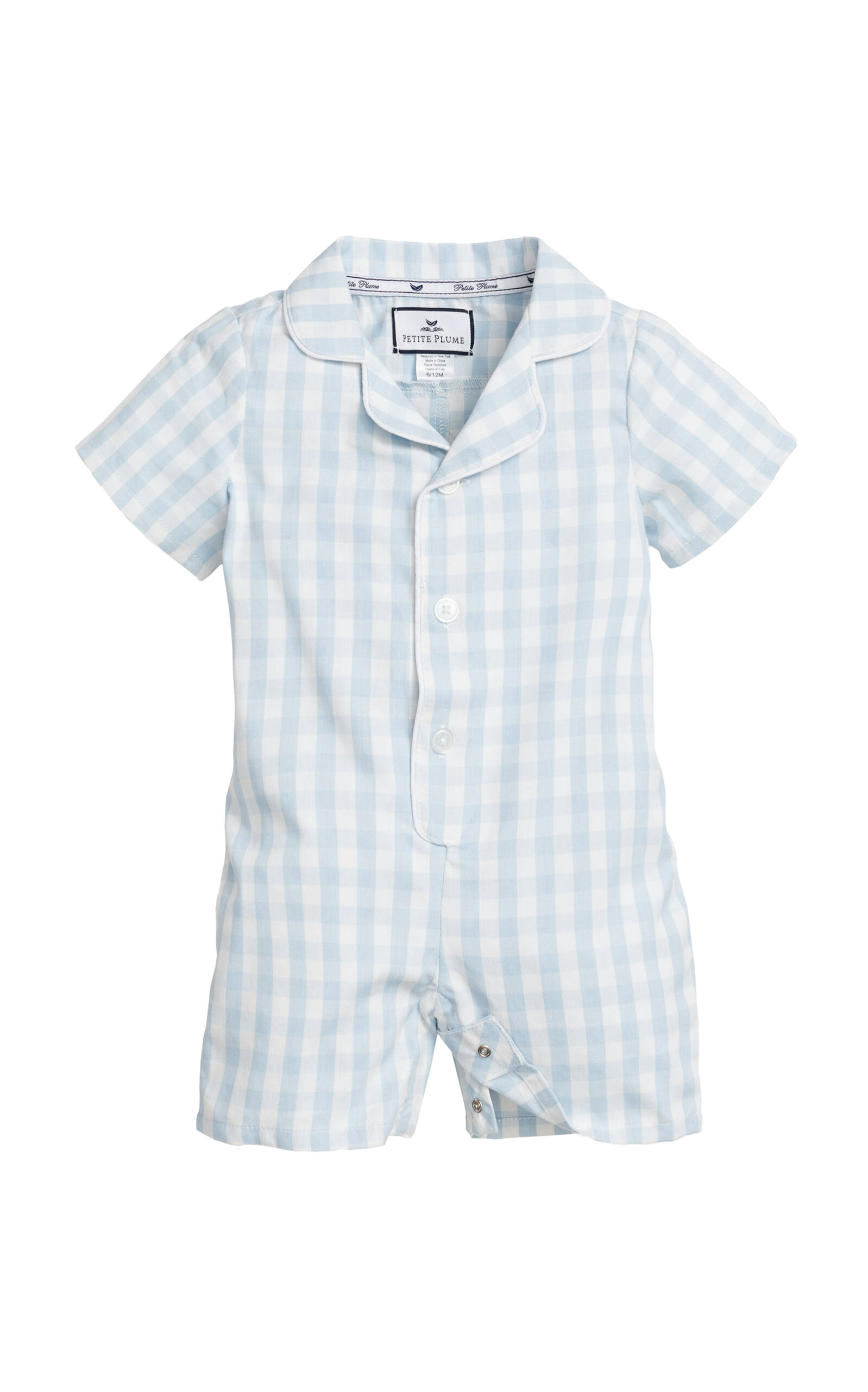 Petite Plume Infants'Gingham Summer Romper
