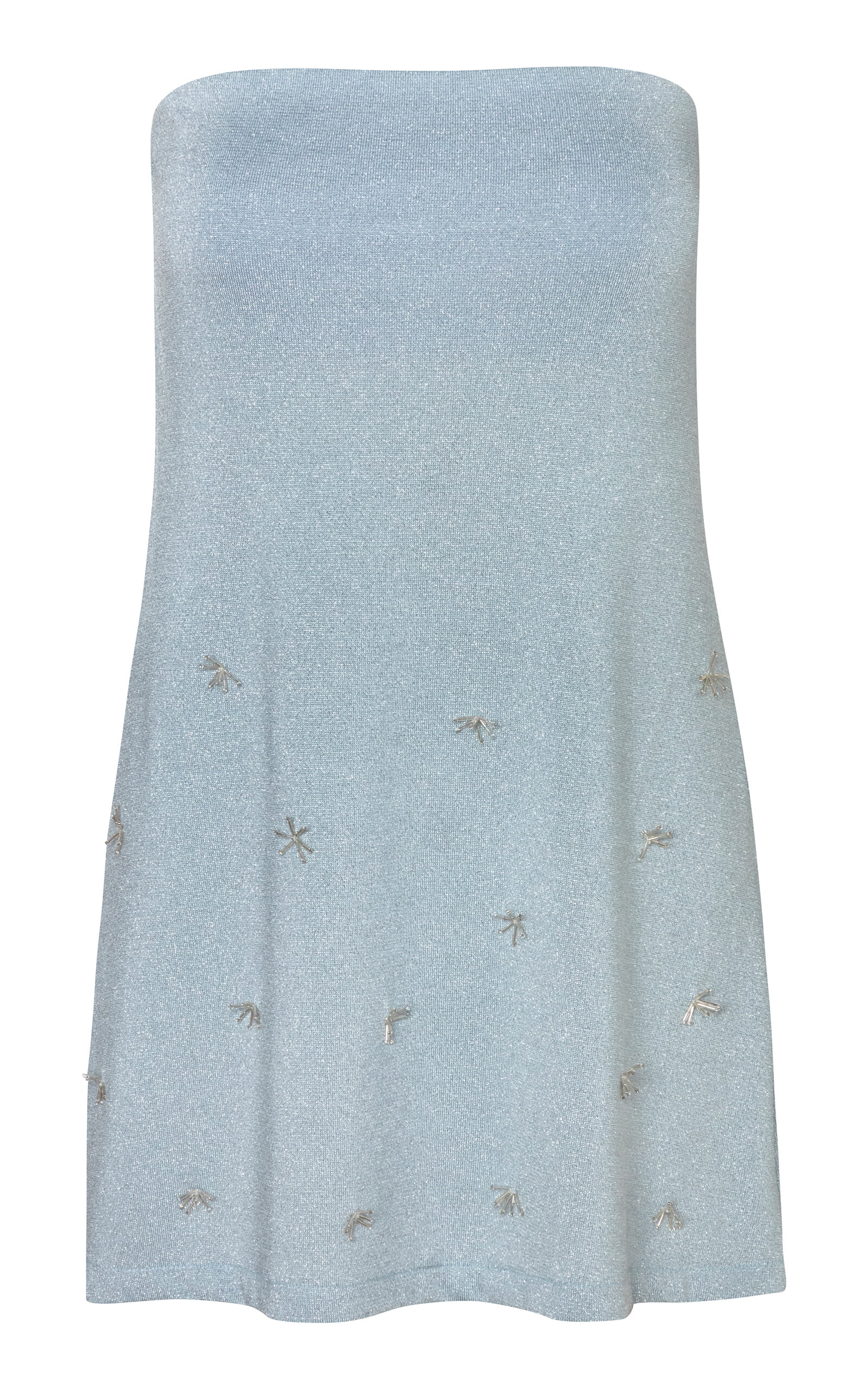 Baobab Suzu Embellished Strapless Top In Blue