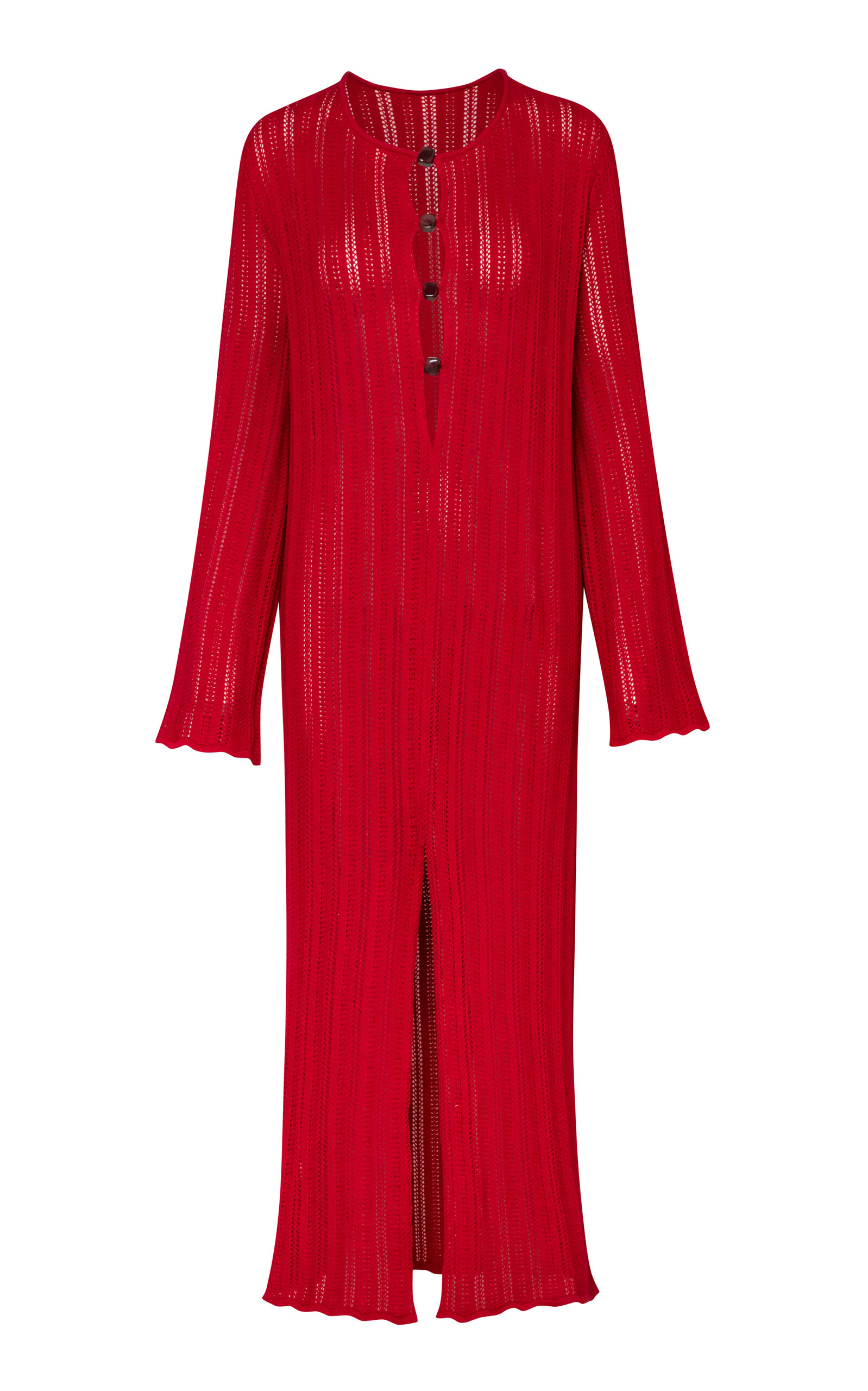 Baobab Mamu Button-detailed Maxi Dress In Red