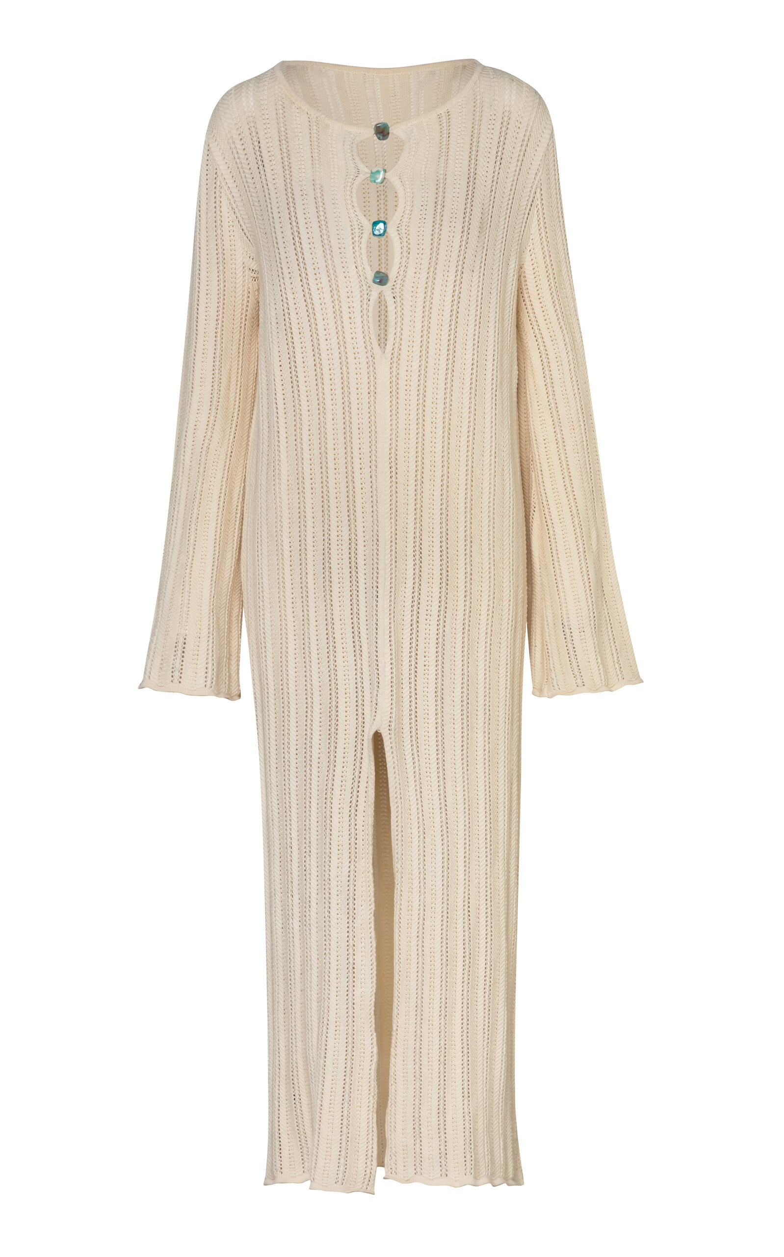 Baobab Mamu Button-Detailed Maxi Dress - Ivory