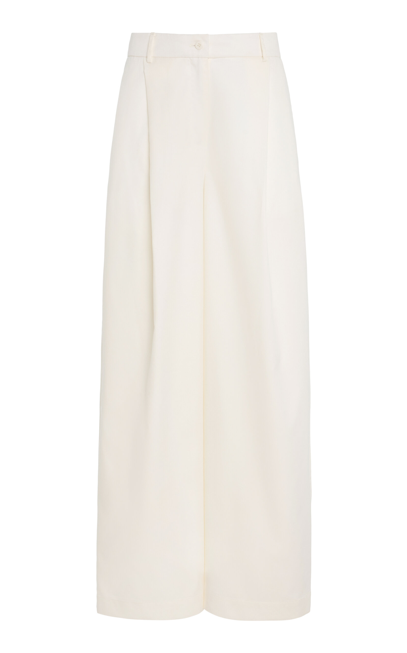 Exclusive Boyfriend Pleated Wool Trousers